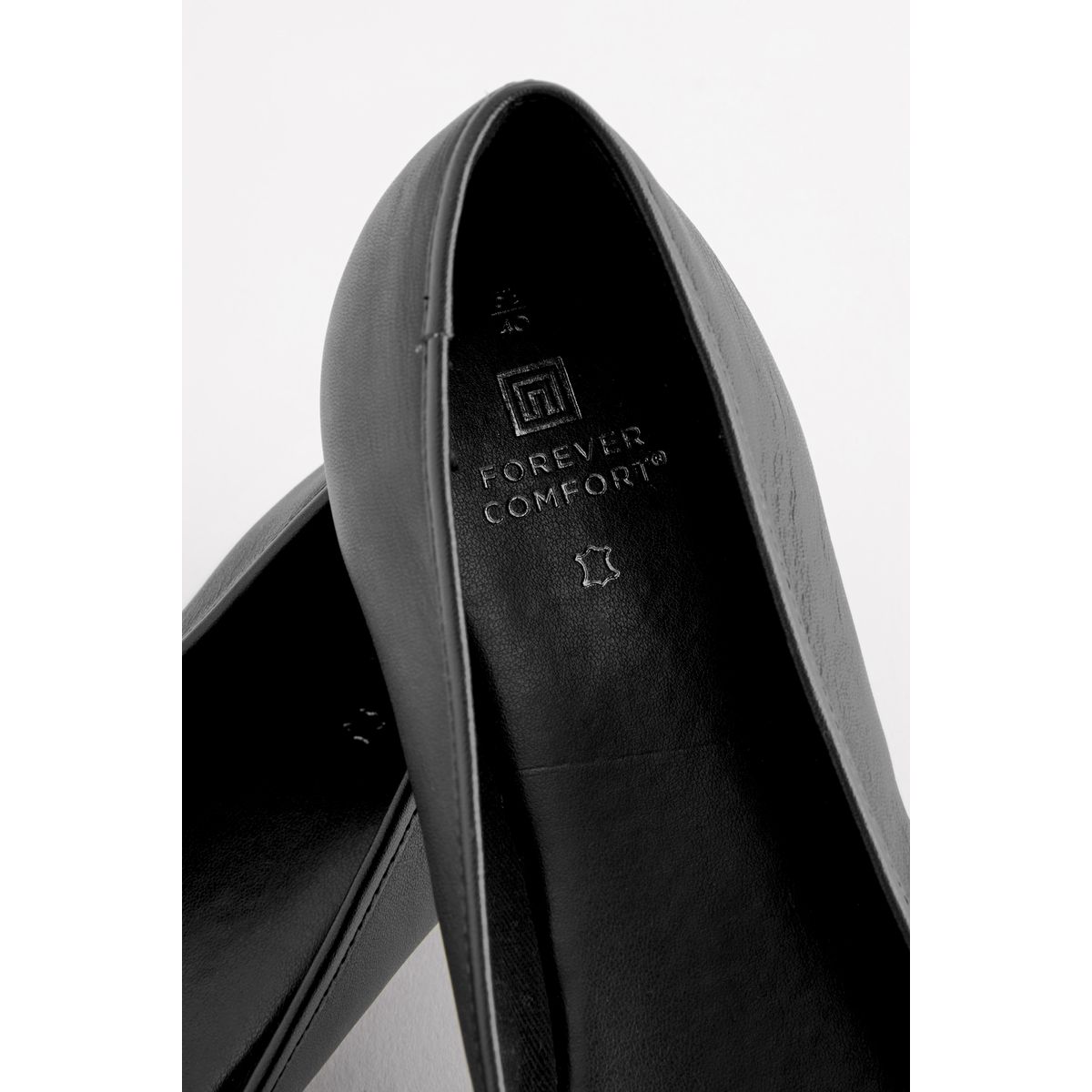 Ballerines à bout arrondi et à enfiler noir, NEXT