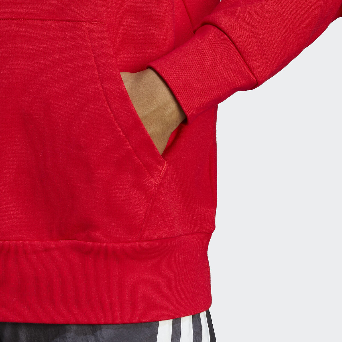 Sweat à capuche en molleton Essentials rouge, ADIDAS SPORTSWEAR