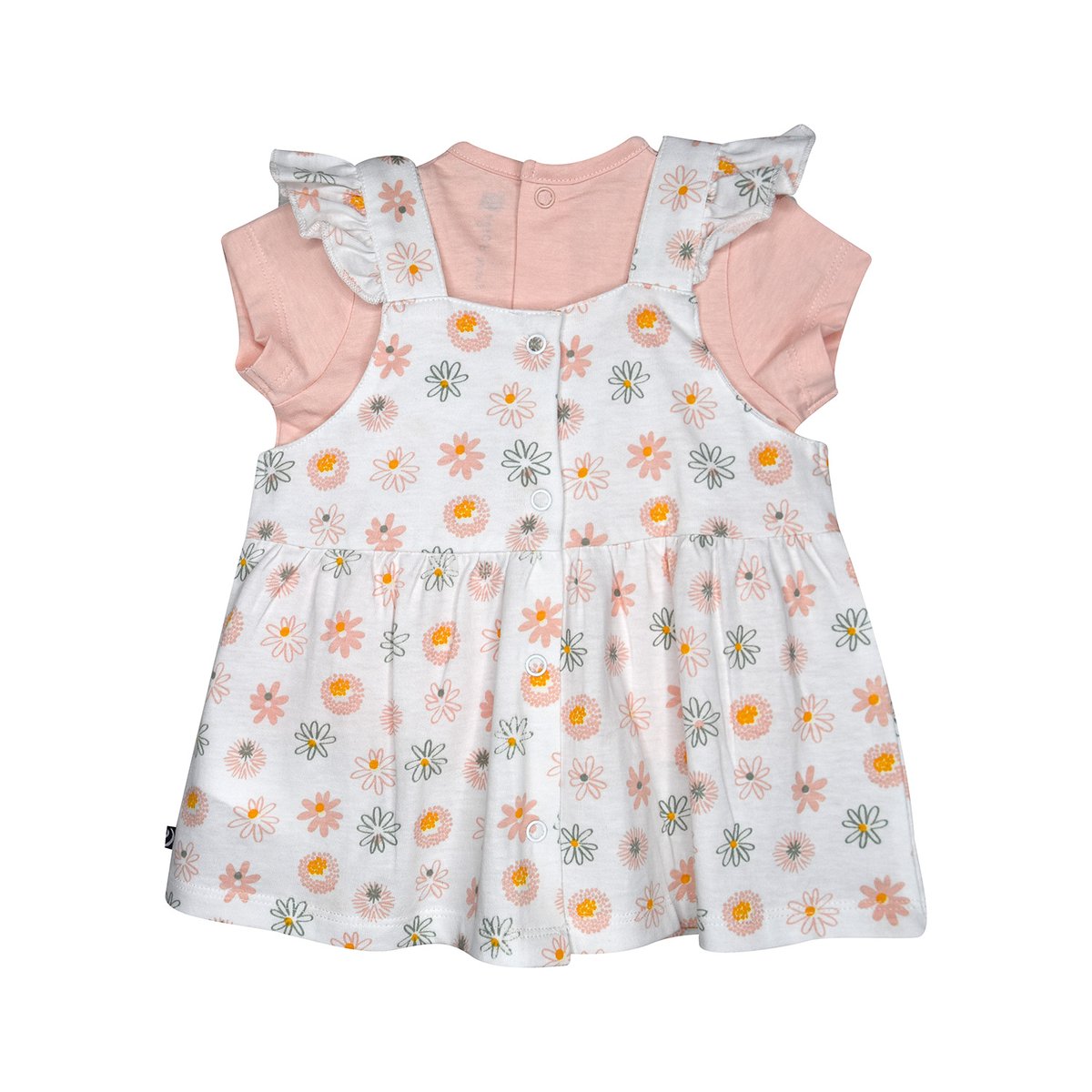 Tshirt robe nadja bebe blanc, SUCRE D'ORGE