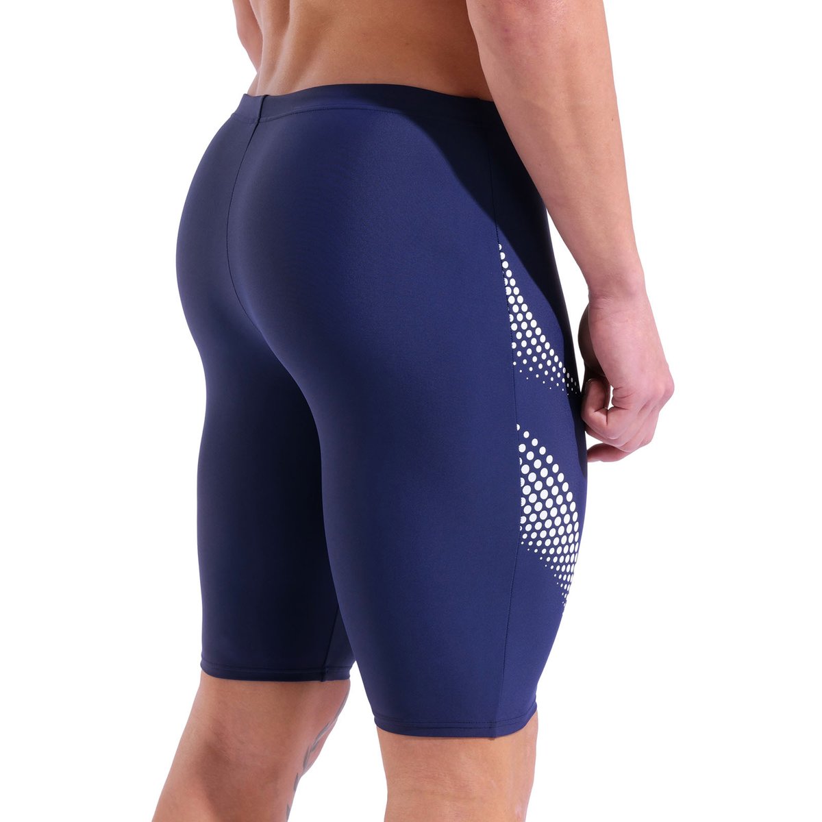 arena Feel jammer de natation homme à motif à pois navy-white, ARENA