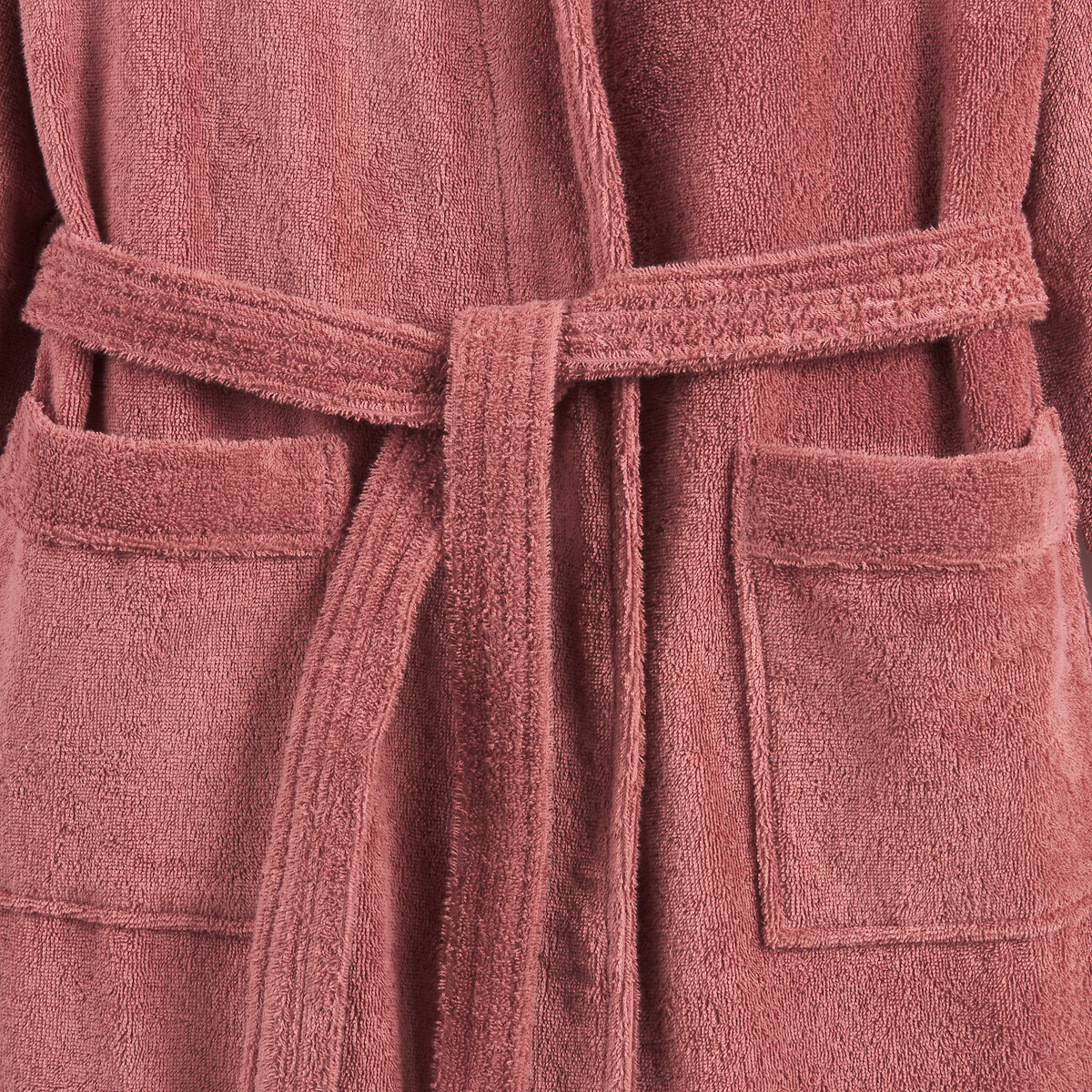 Albornoz de rizo con cuello chal 450g/m², Haxel rosa té, LA REDOUTE INTERIEURS