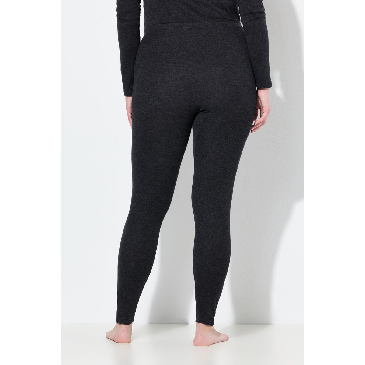 Legging thermique slim à taille élastique noir, ULLA POPKEN