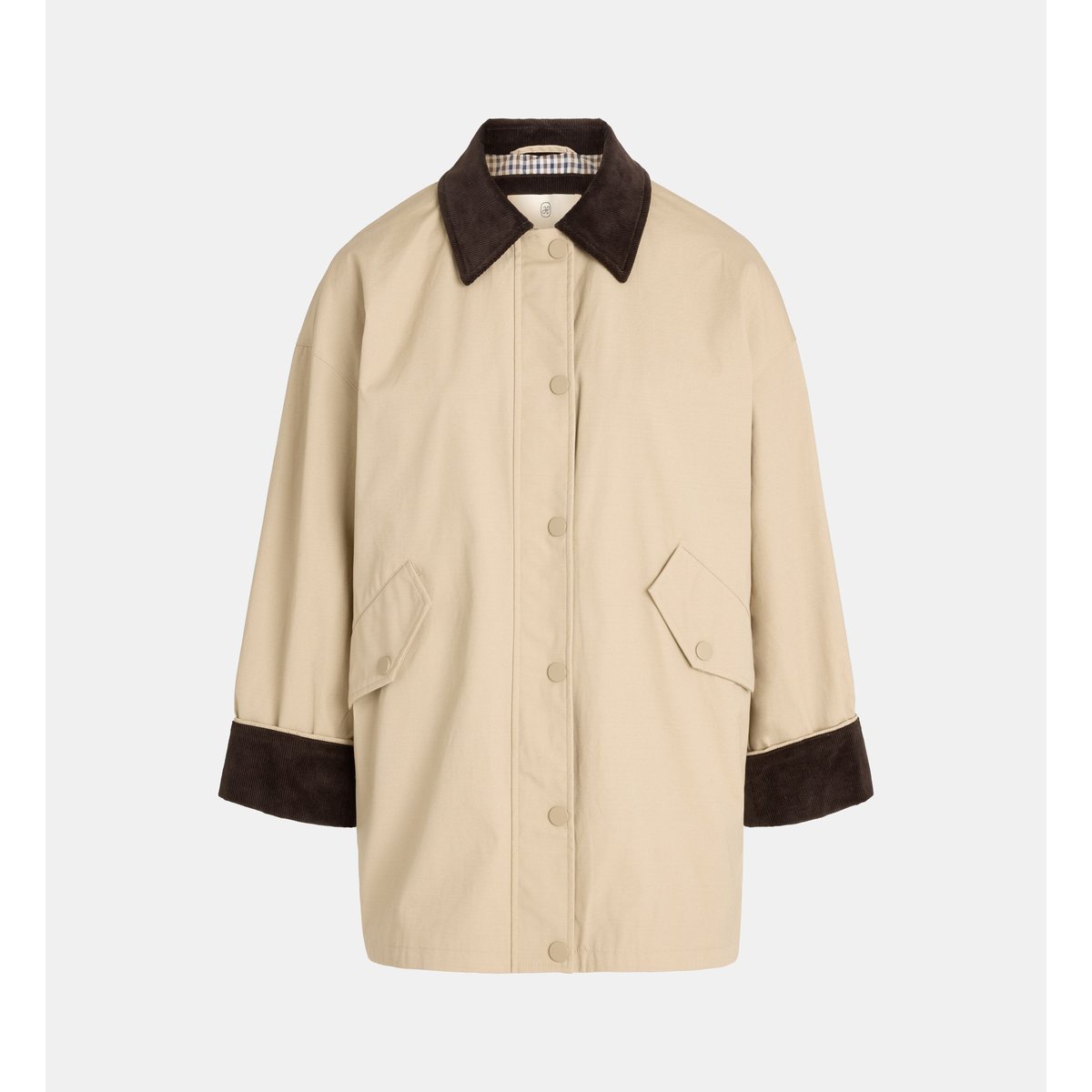 Parka courte kookie coton beige clair, JODHPUR