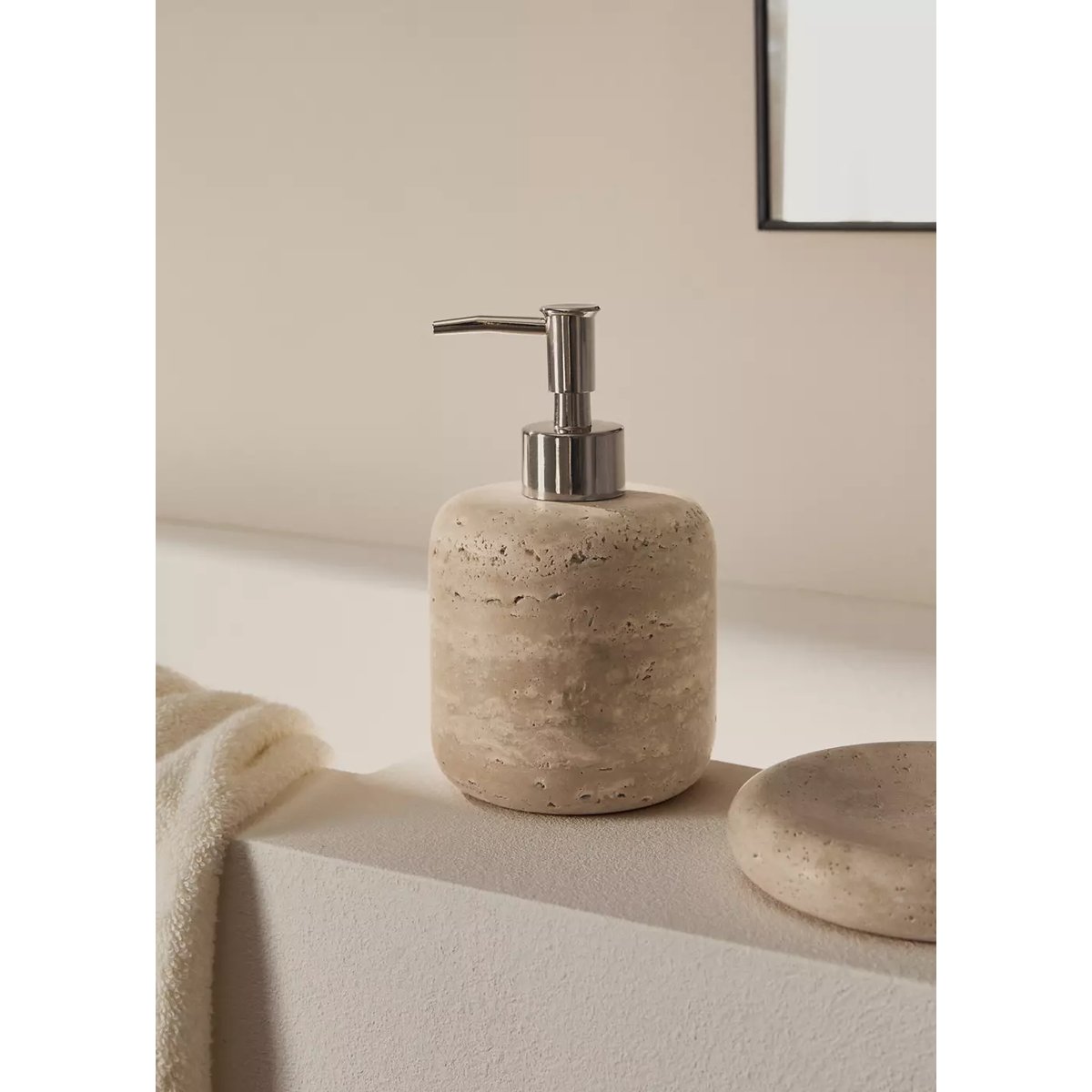 Distributeur de savon marbre écru, MANGO HOME