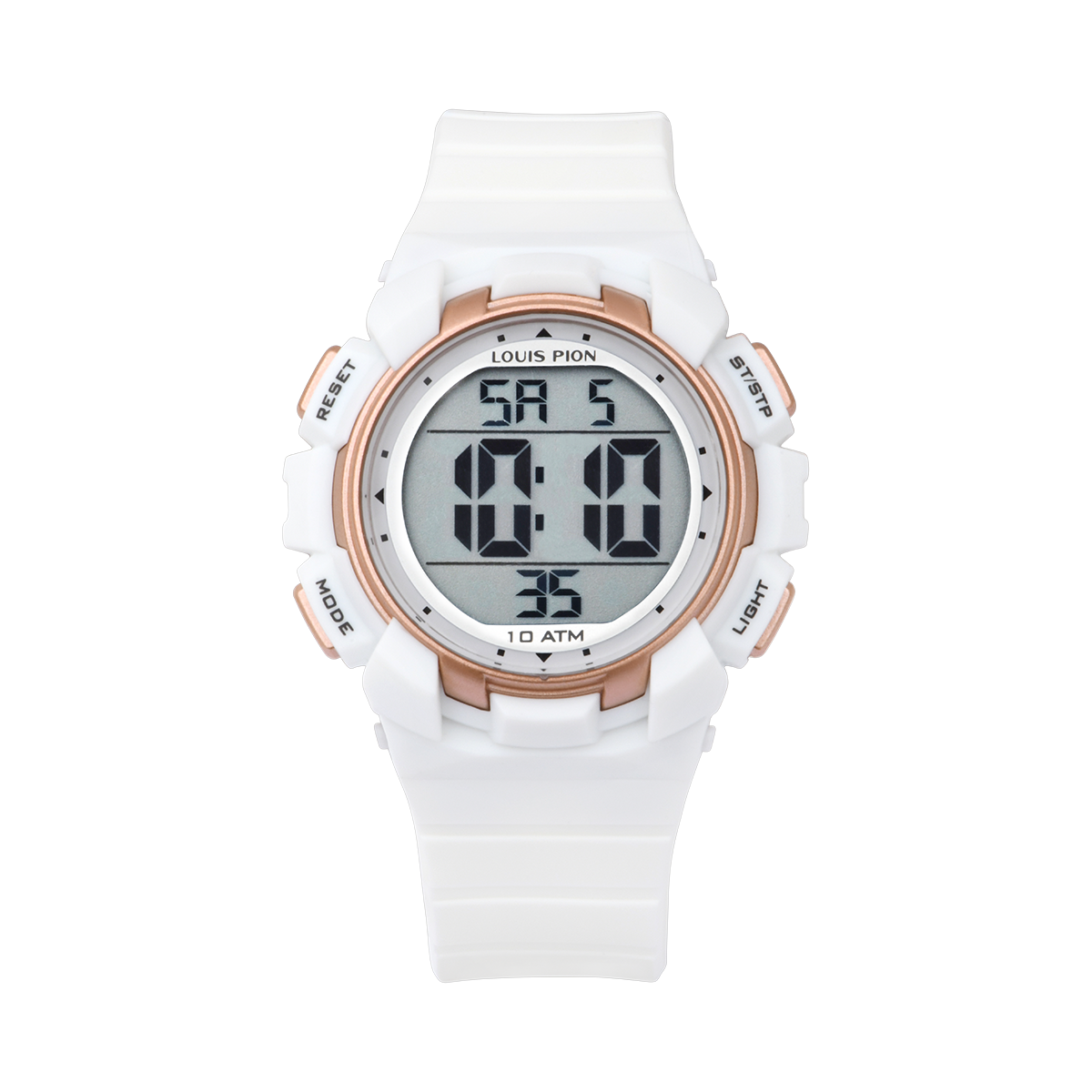 Montre Digital  MAXIME blanc gris blanc, LOUIS PION