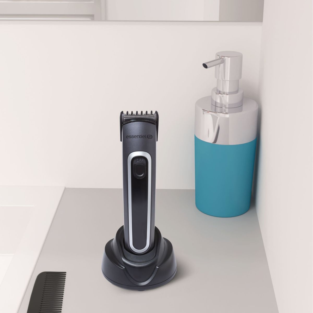 Tondeuse barbe ETB 2,, 5 hauteurs de coupe, précision 3 mm, autonomie 90 mn noir, ESSENTIEL B