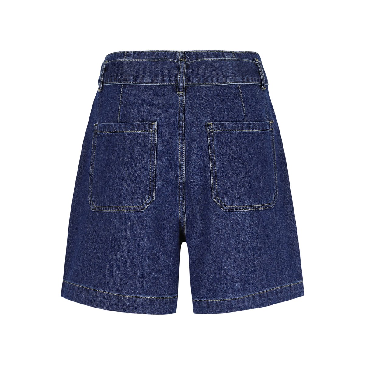 Short en jean paperbag medium blue, LOLALIZA