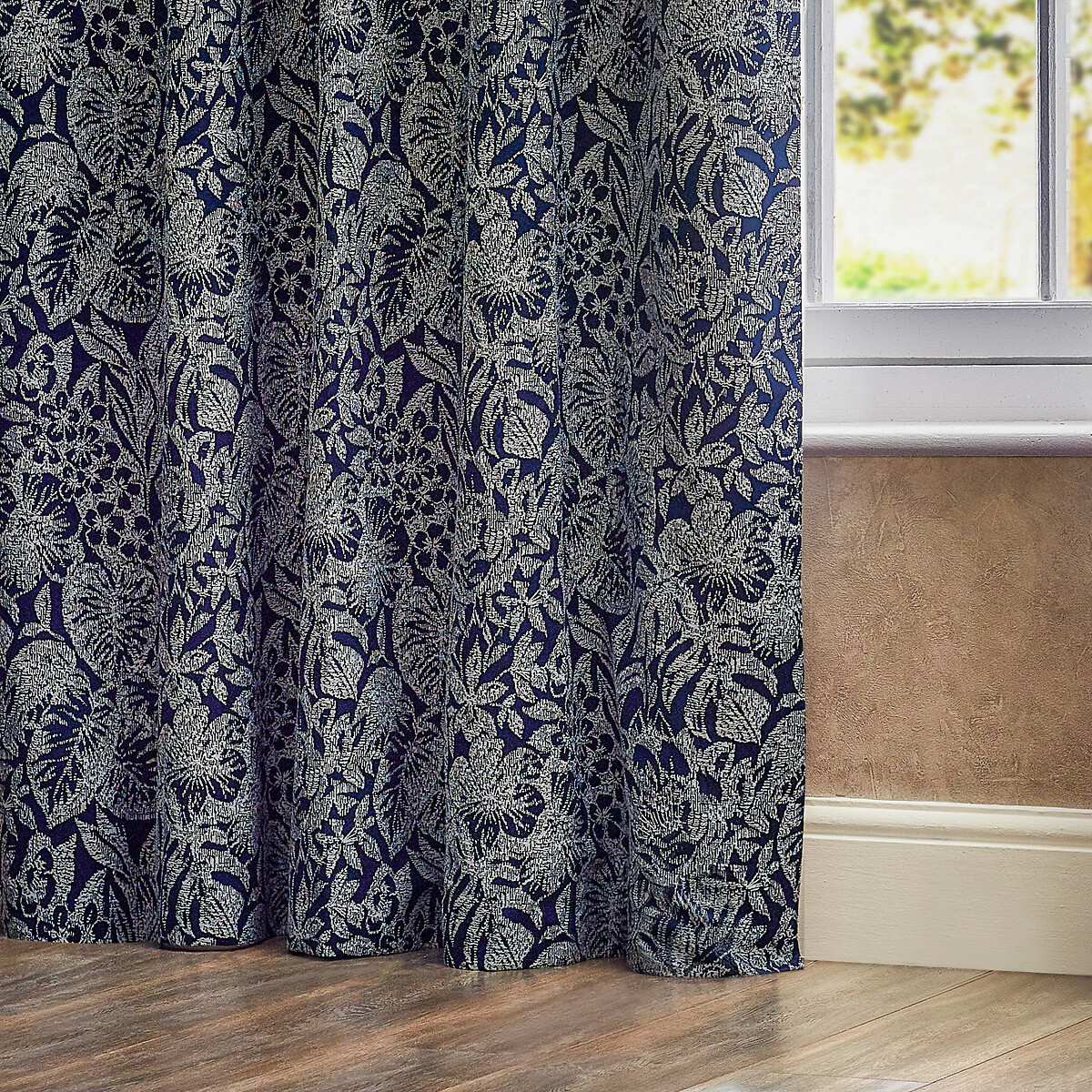 Bali Eyelet Curtains midnight blue, WYLDER