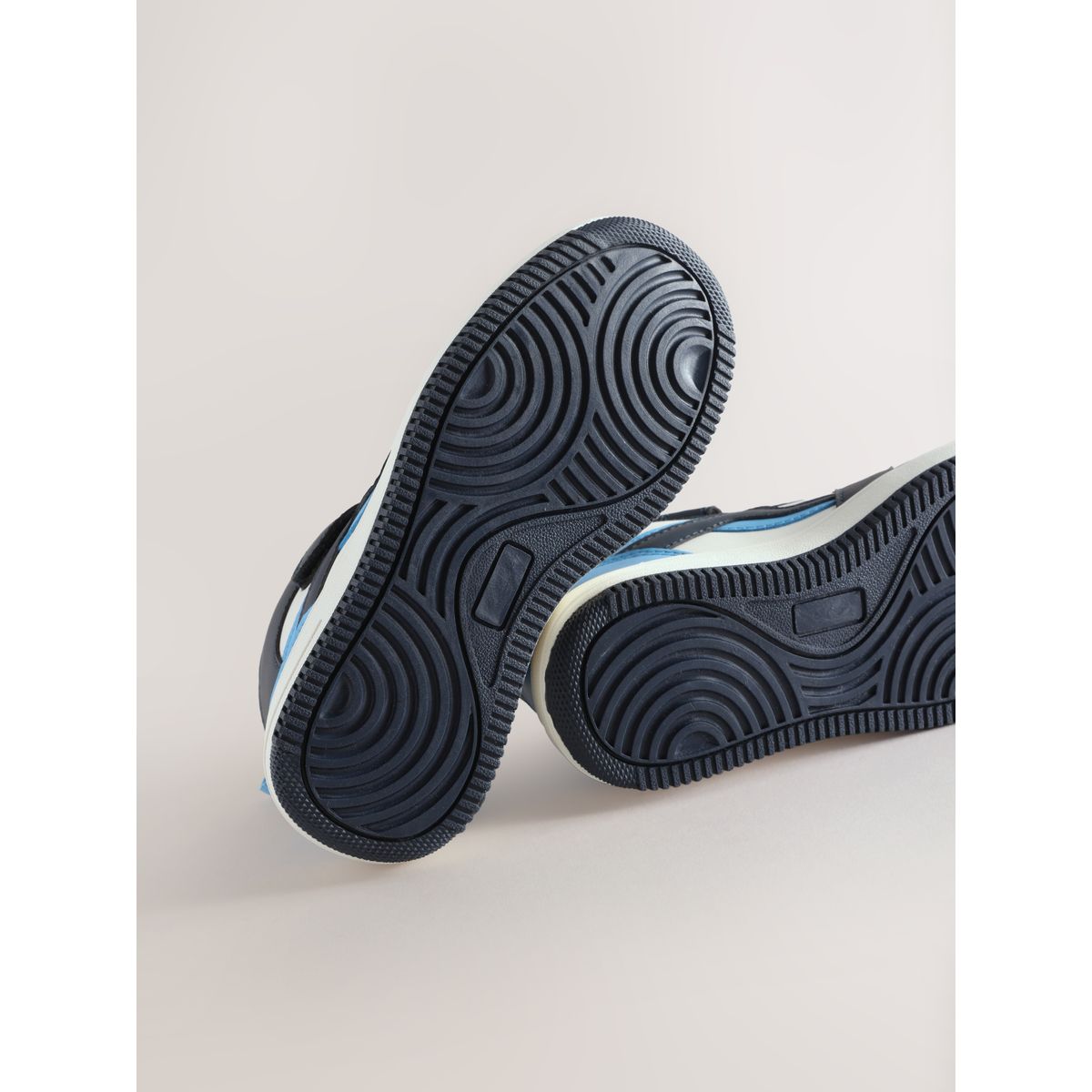 Baskets montantes blanc/bleu, NEXT