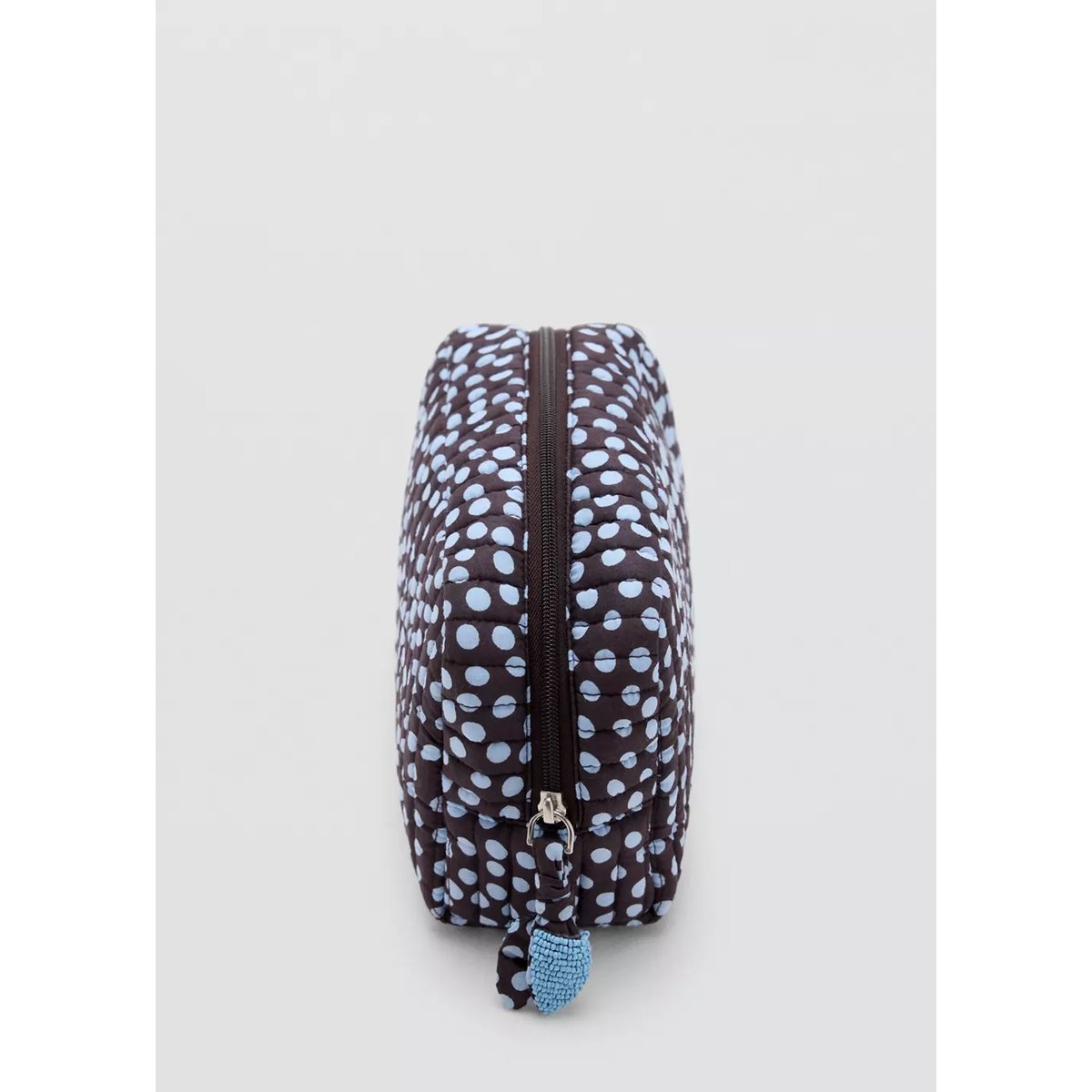 Trousse en coton à pois bleu, MANGO TEEN