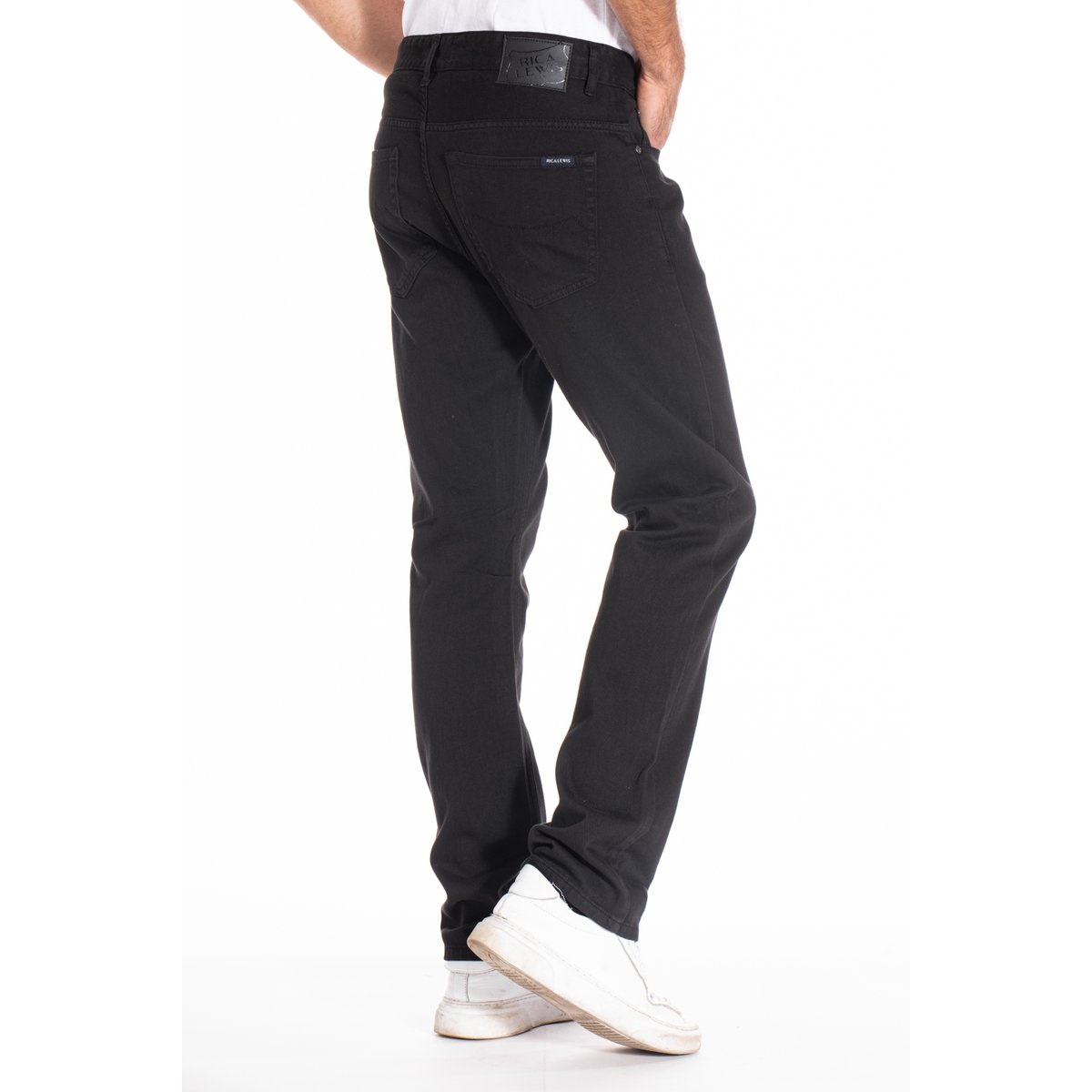Jeans coupe droite RL70 coton WALKER noir, RICA LEWIS