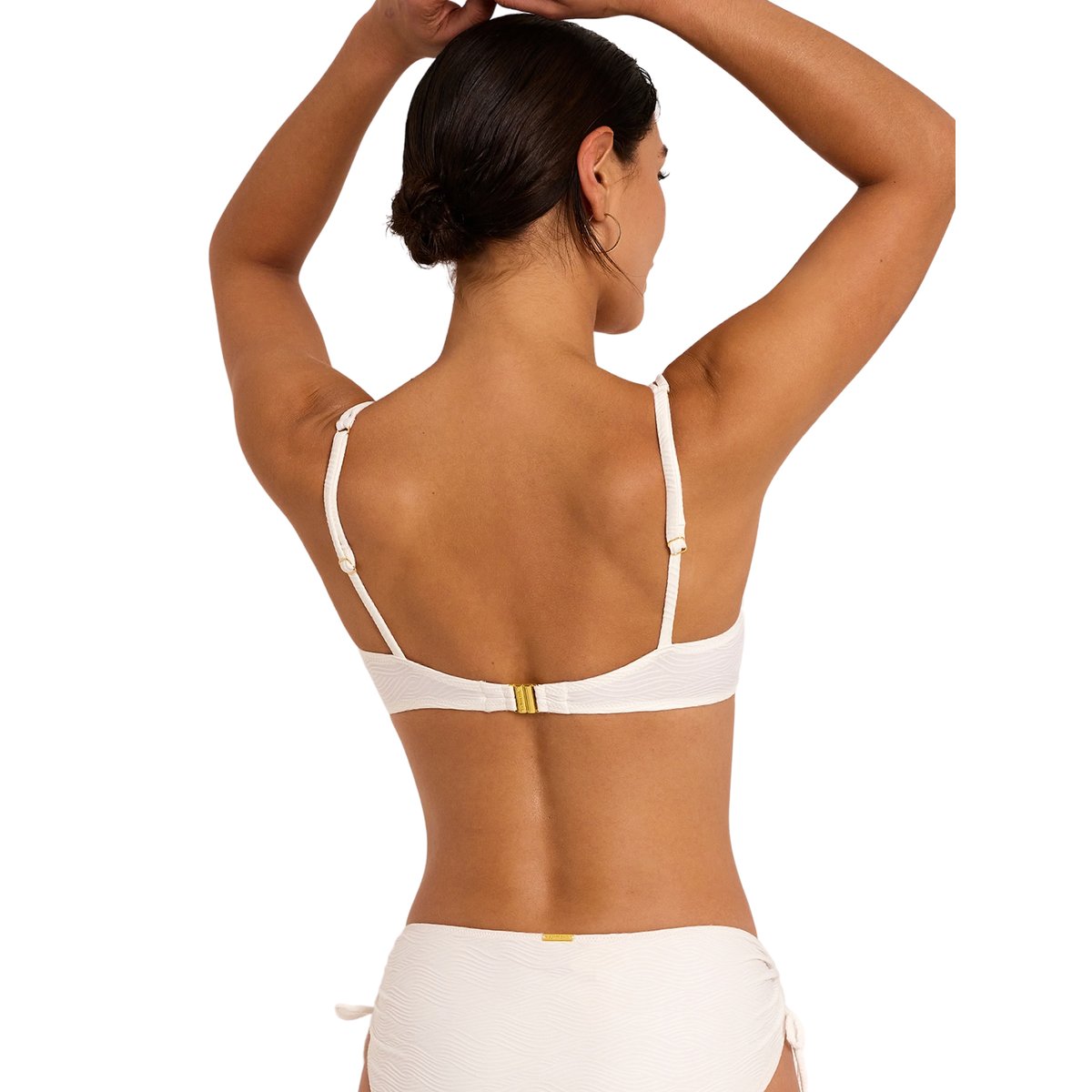 Haut maillot de bain emboîtant NAUTILUS blanc, SELMARK MARE