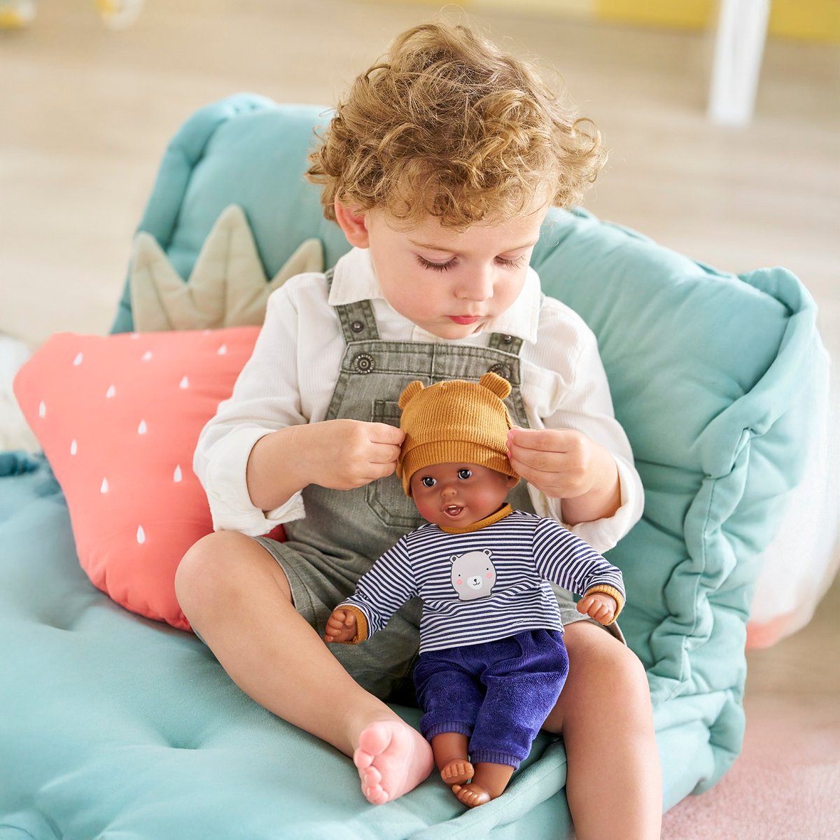 Poupon Bébé Calin Marius - Ourson bleu, COROLLE
