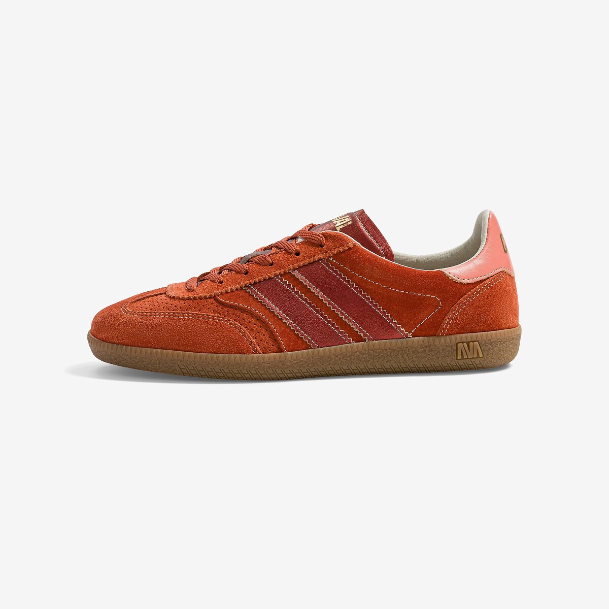 Baskets en cuir brique, CAVAL