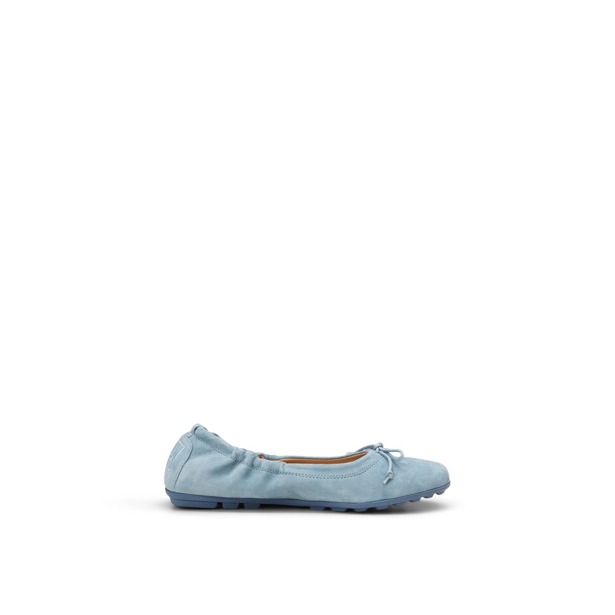 Ballerine en cuir de chèvre souple bleu moyen, MARC O'POLO