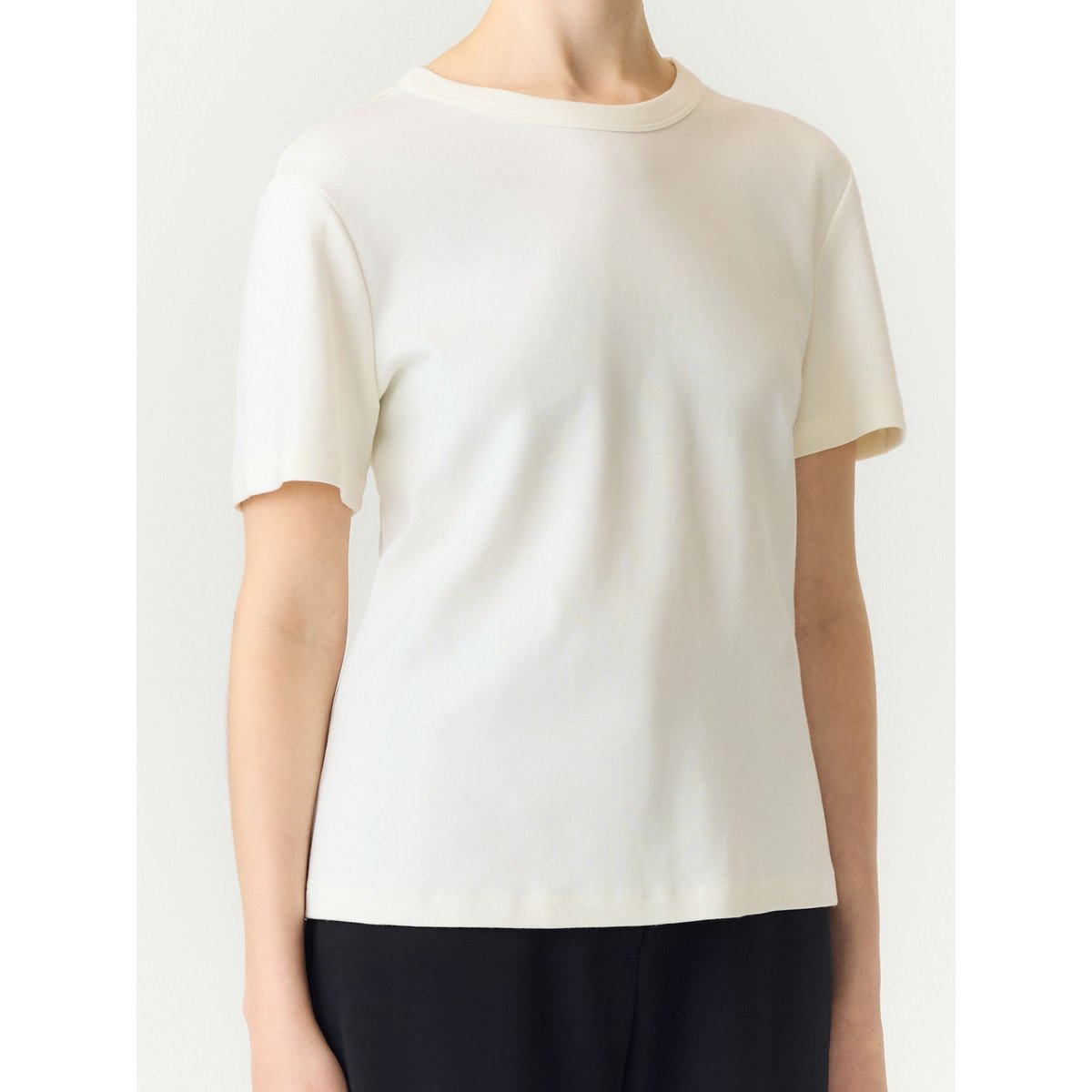 T-Shirt star white, YAS