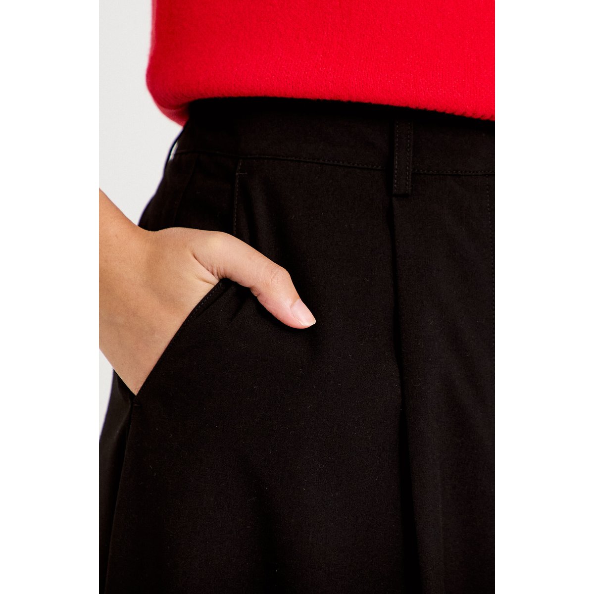 Pantalon barrel taille standard noir, CACHE CACHE