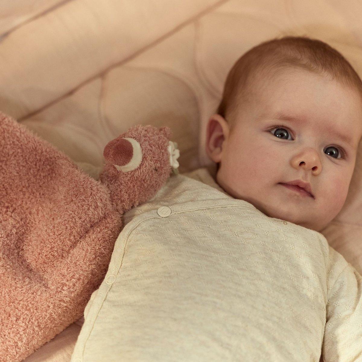 Doudou attache sucette rose, LITTLE DUTCH