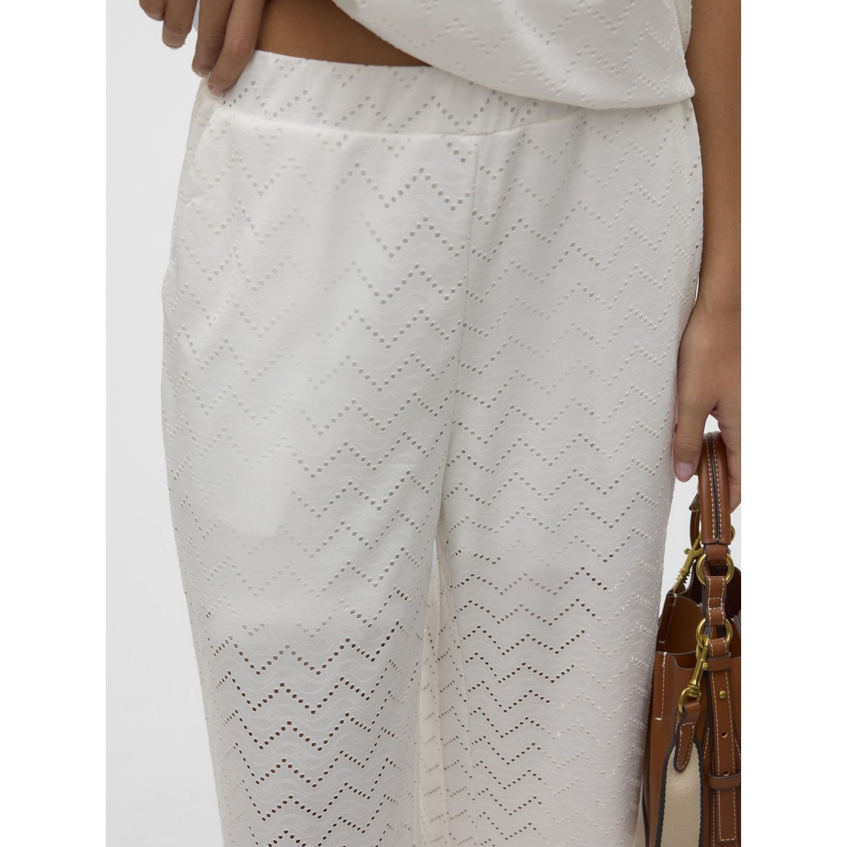 Pantalon À Jambe Large snow white, VERO MODA