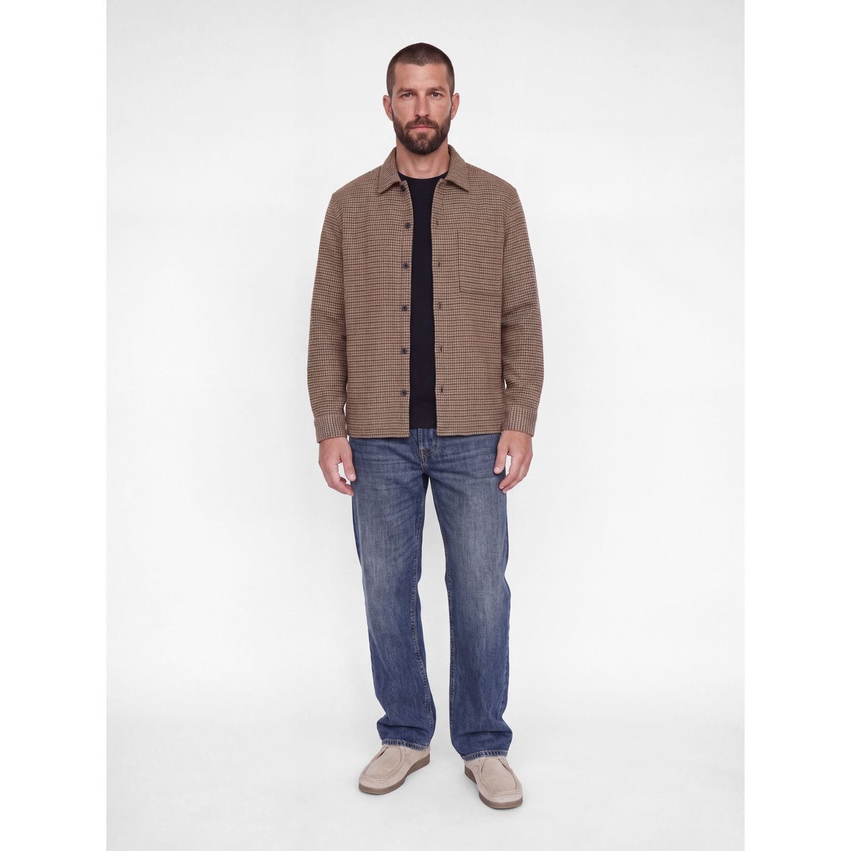 Surchemise marron - pine bark 1, JACK & JONES