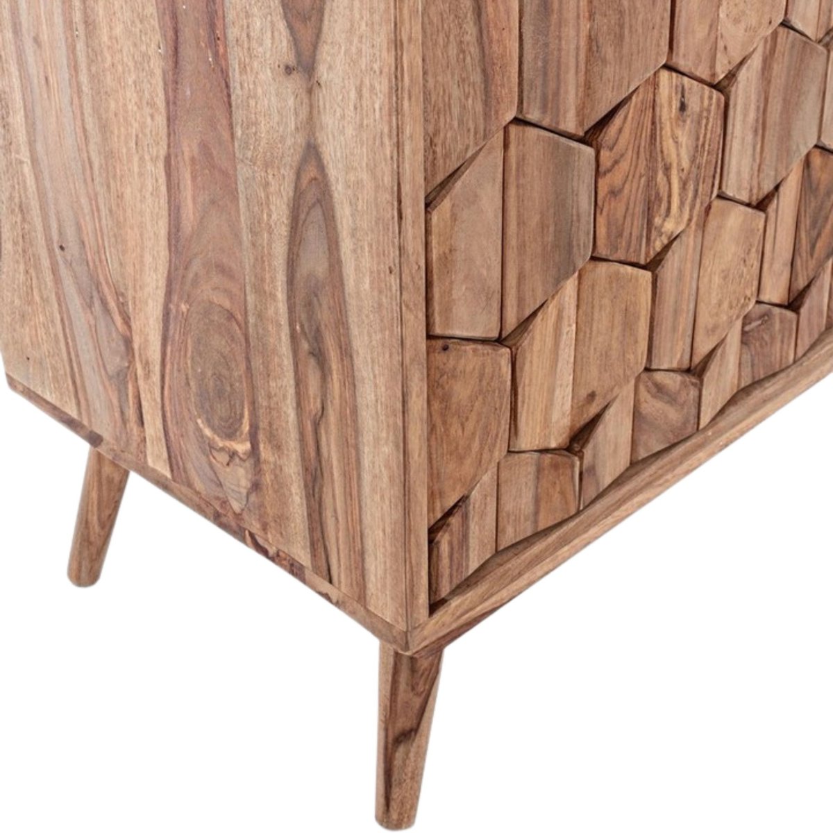 Buffet bas vintage en bois 2 portes et 3 tiroirs L145 - LOCKE bois clair, HELLIN, DEPUIS 1862