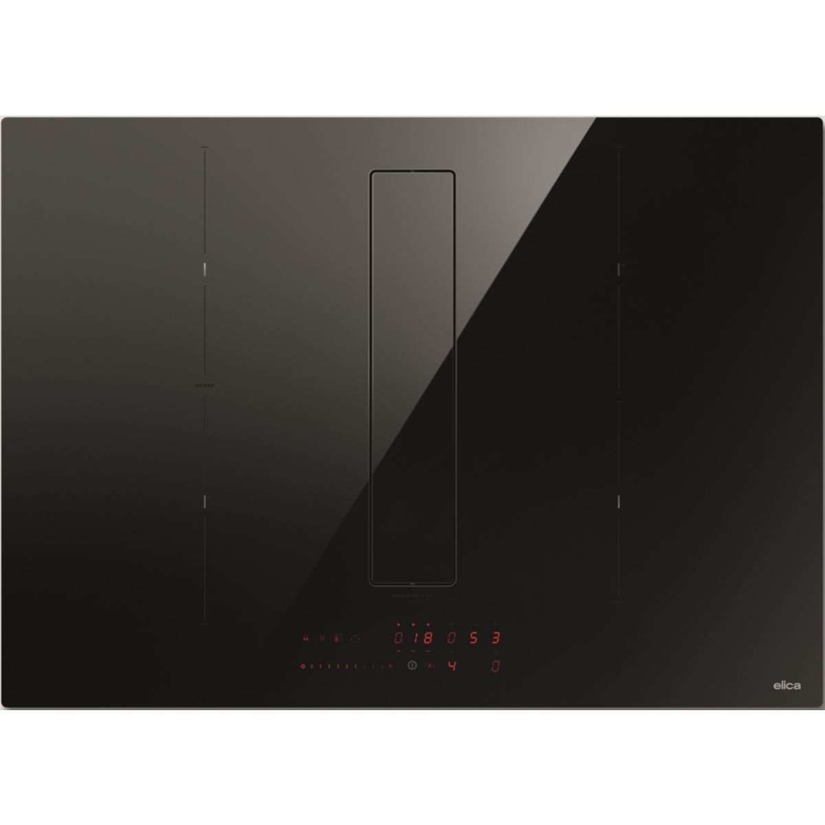 Plaque induction aspirante NIKOLATESLA FIT PRO 72 recyclage noir, ELICA