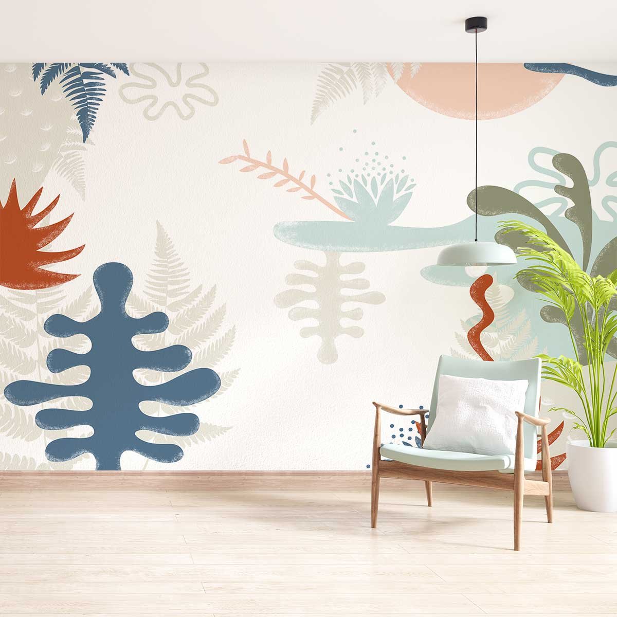 Papier peint fond aquatique intissé, HEXOA