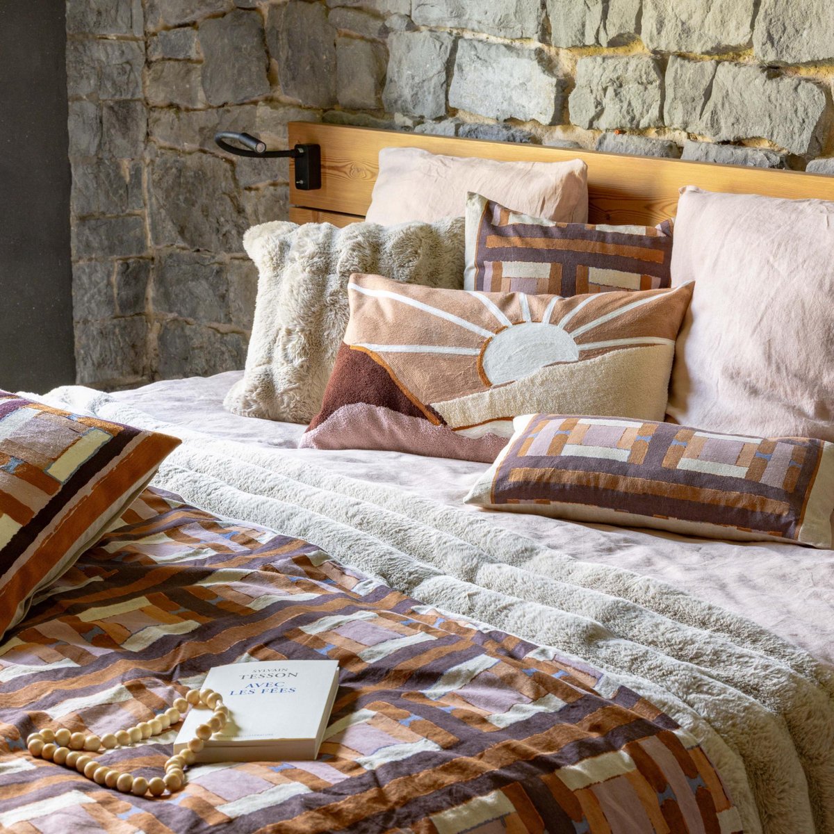 Coussin Astrid naturel, VIVARAISE