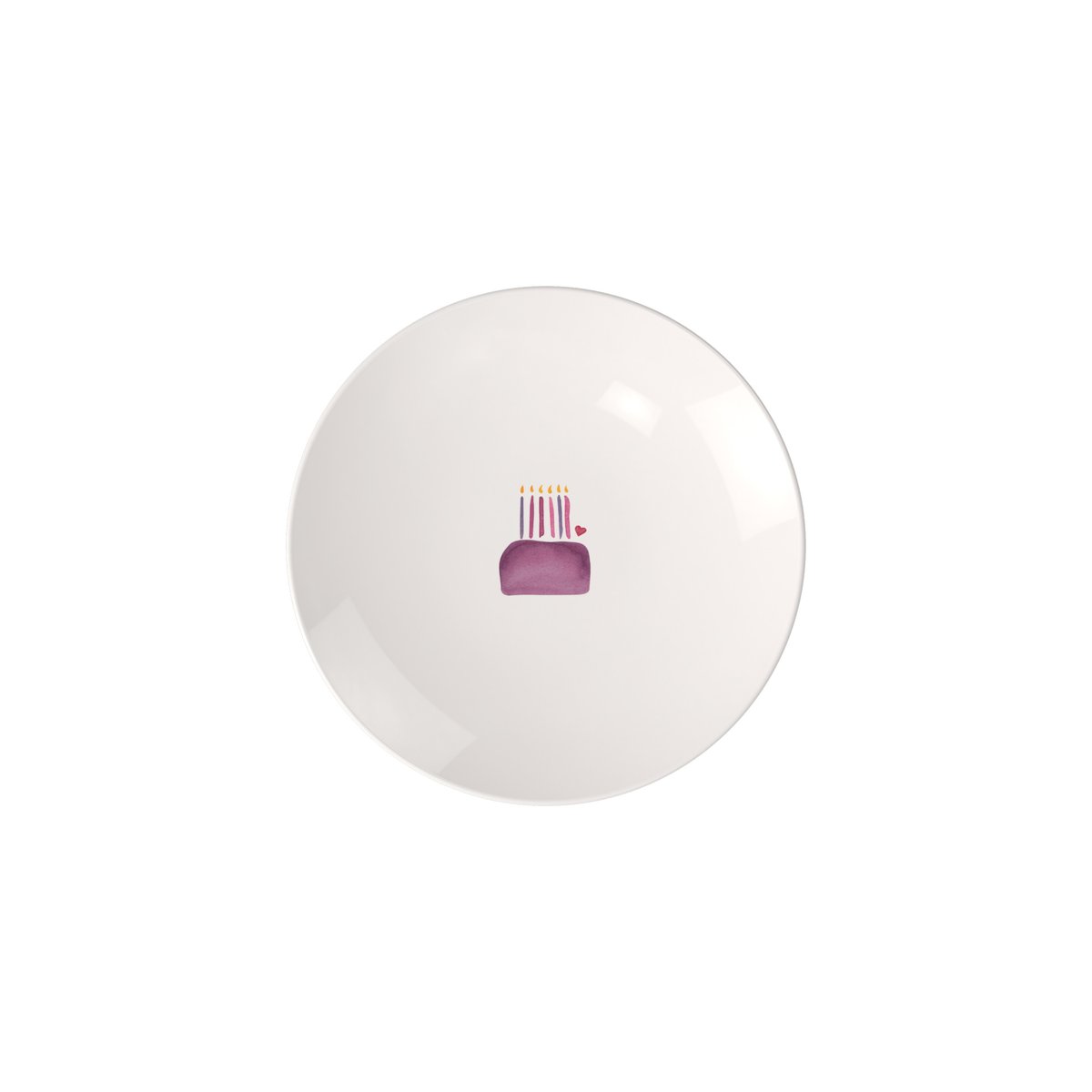 Assiette À Dessert Happy Birthday WITH LOVE couleur unique, LIKE. BY VILLEROY & BOCH