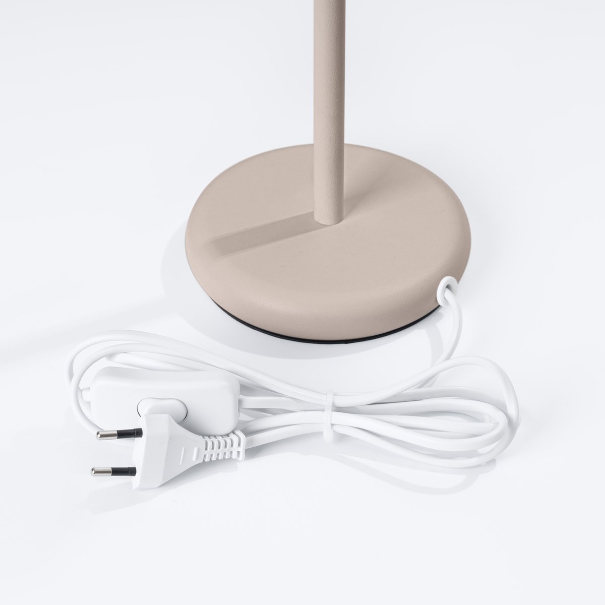 Lampe à poser Aluminium Taupe GU10 1 Karbon marron, EDEN