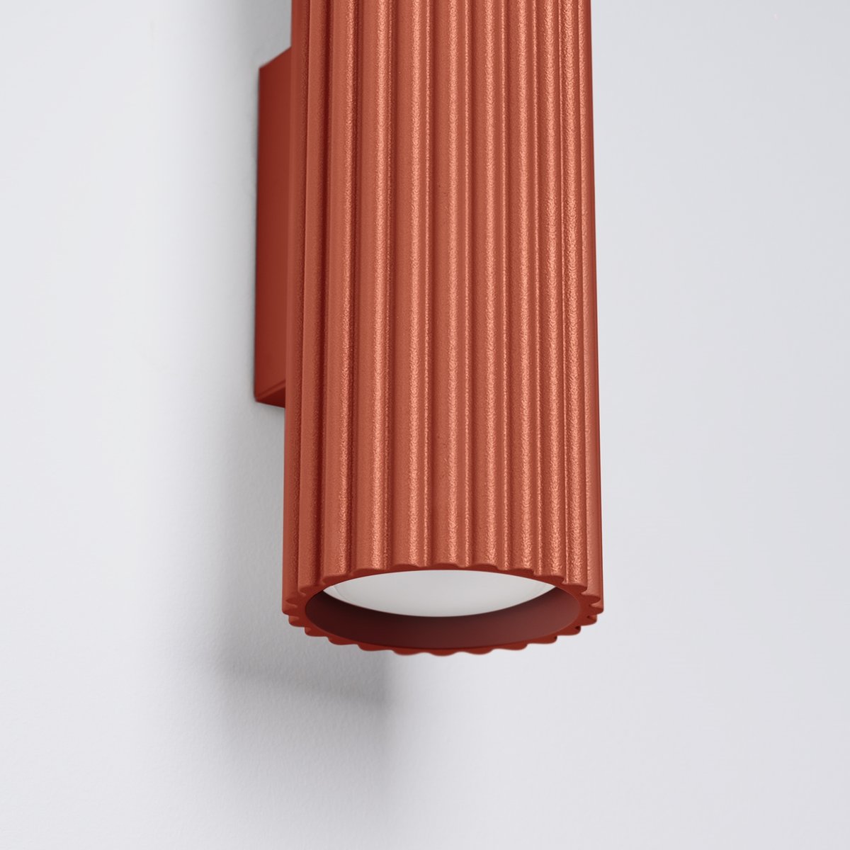 Applique Aluminium Ocre Rouge GU10 2 Karbon 30 rouge, EDEN