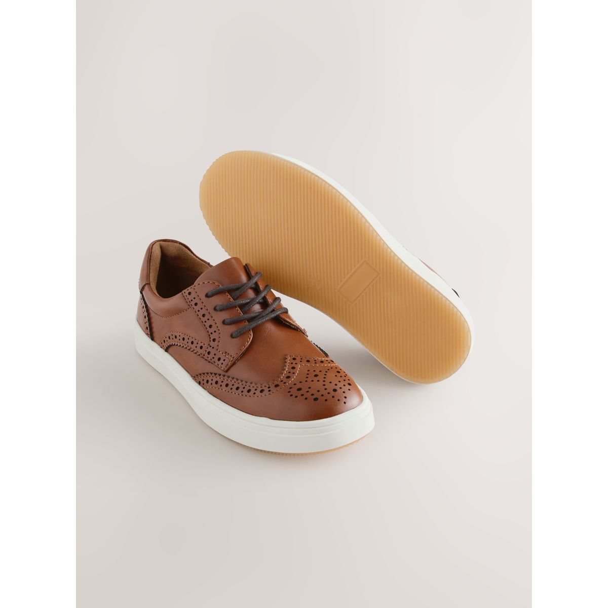 Chaussures richelieu à lacets marron fauve, NEXT