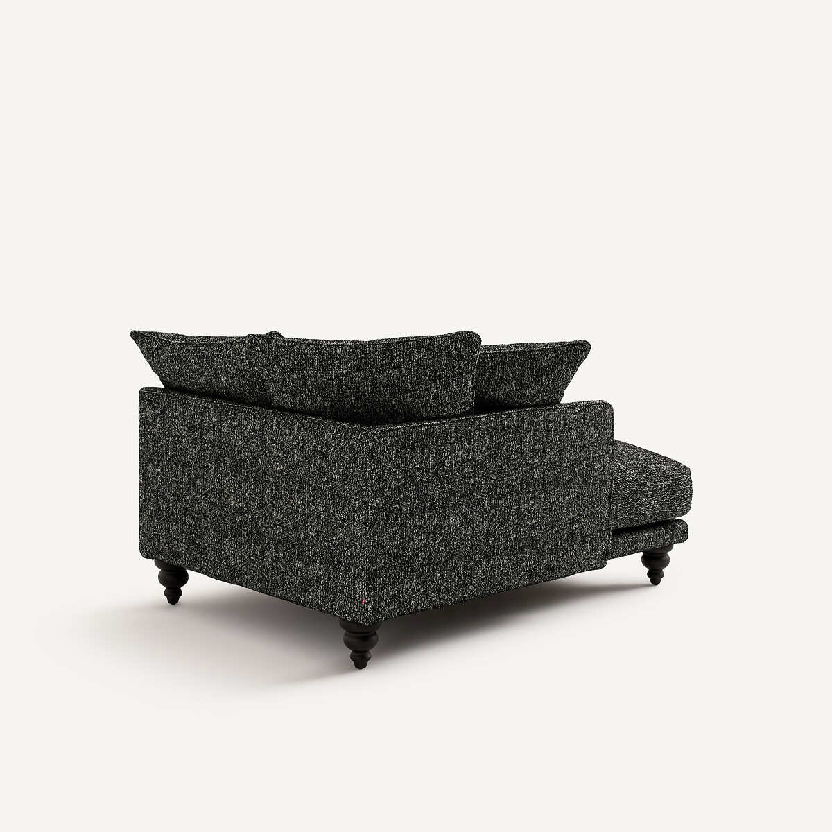 Chaiselongue aus Bouclé, LAZARE schwarz, AM.PM
