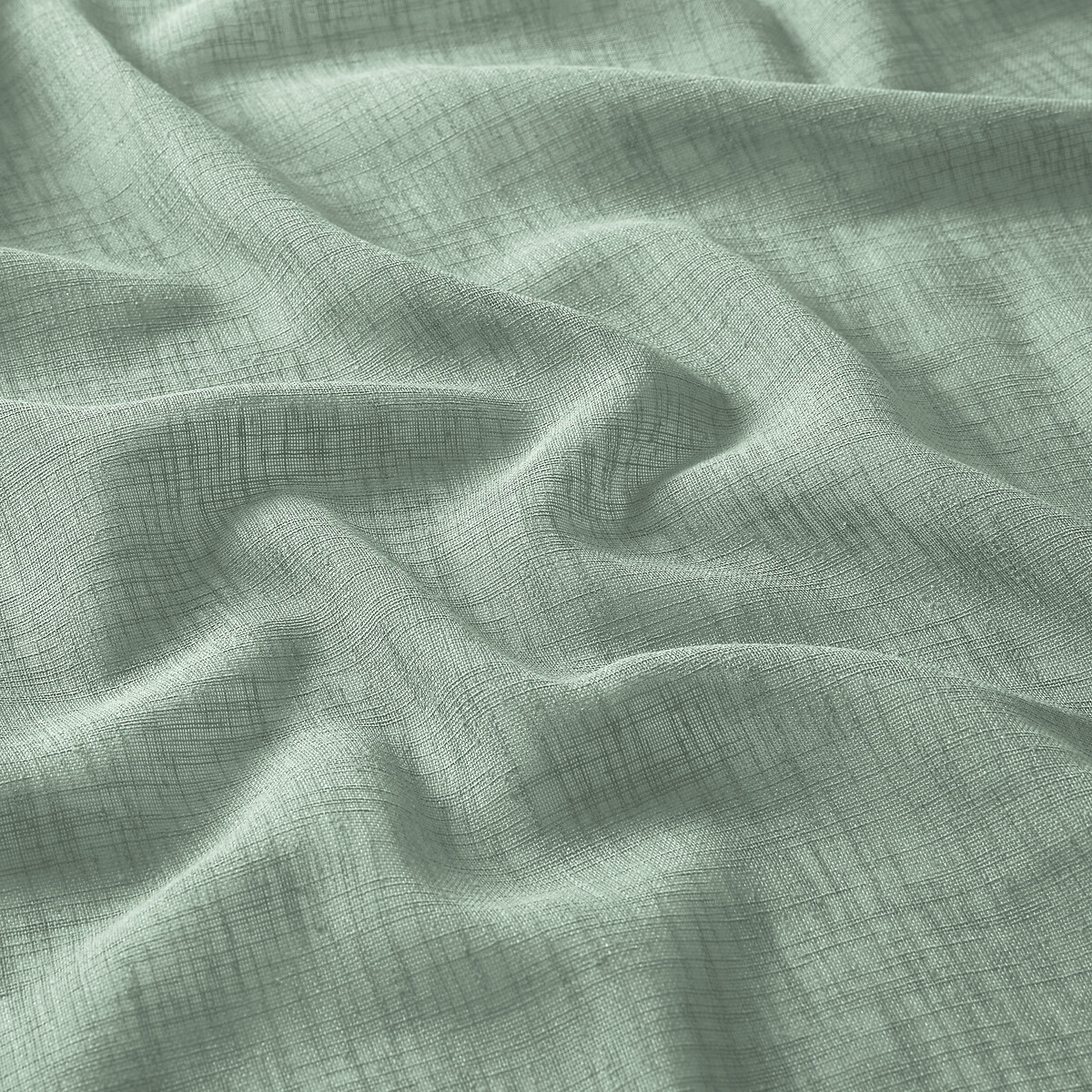 Cortina radiador con ojales, Nyong verde salvia, LA REDOUTE INTERIEURS