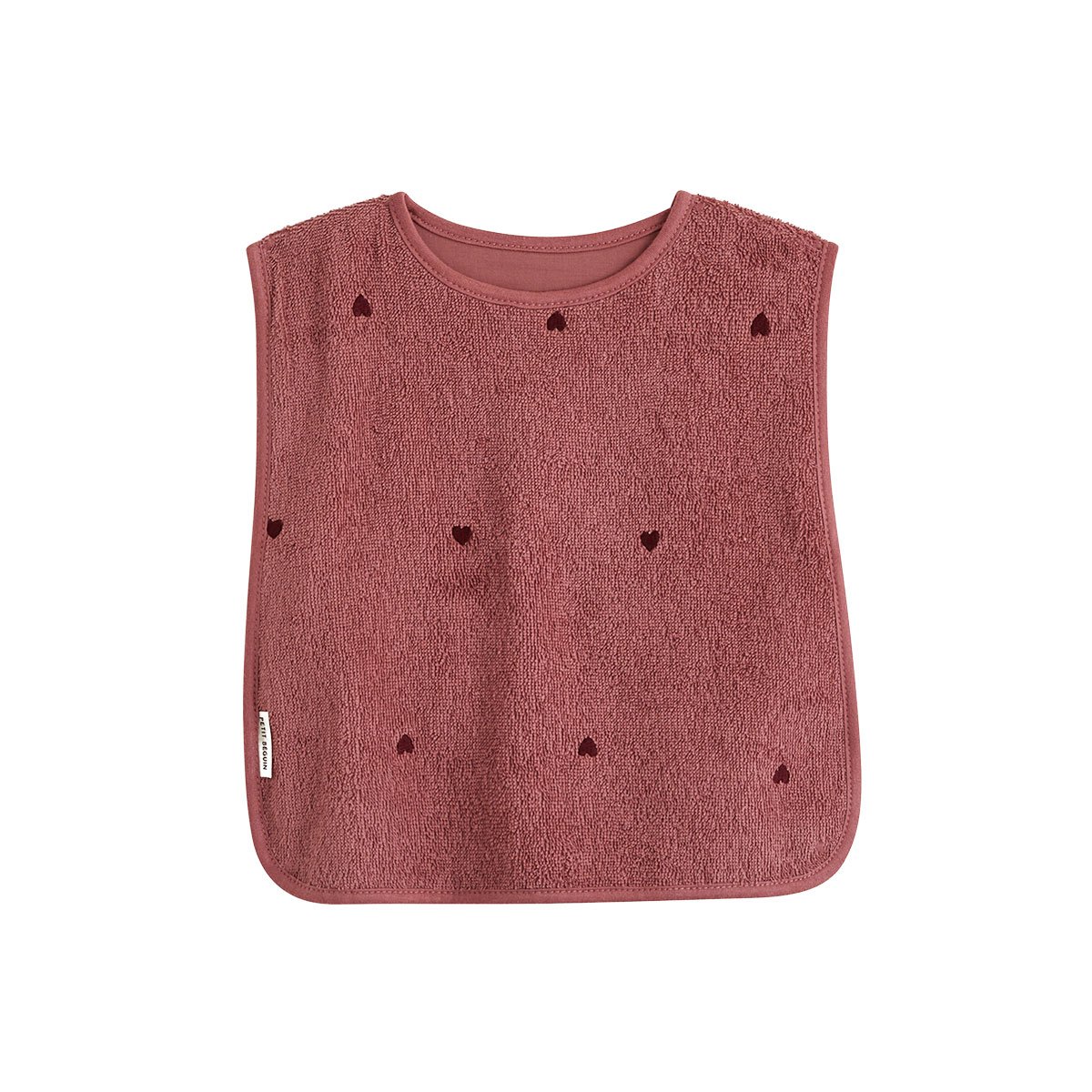 Lot de 2 bavoirs bébé en éponge Aimée rose, PETIT BEGUIN