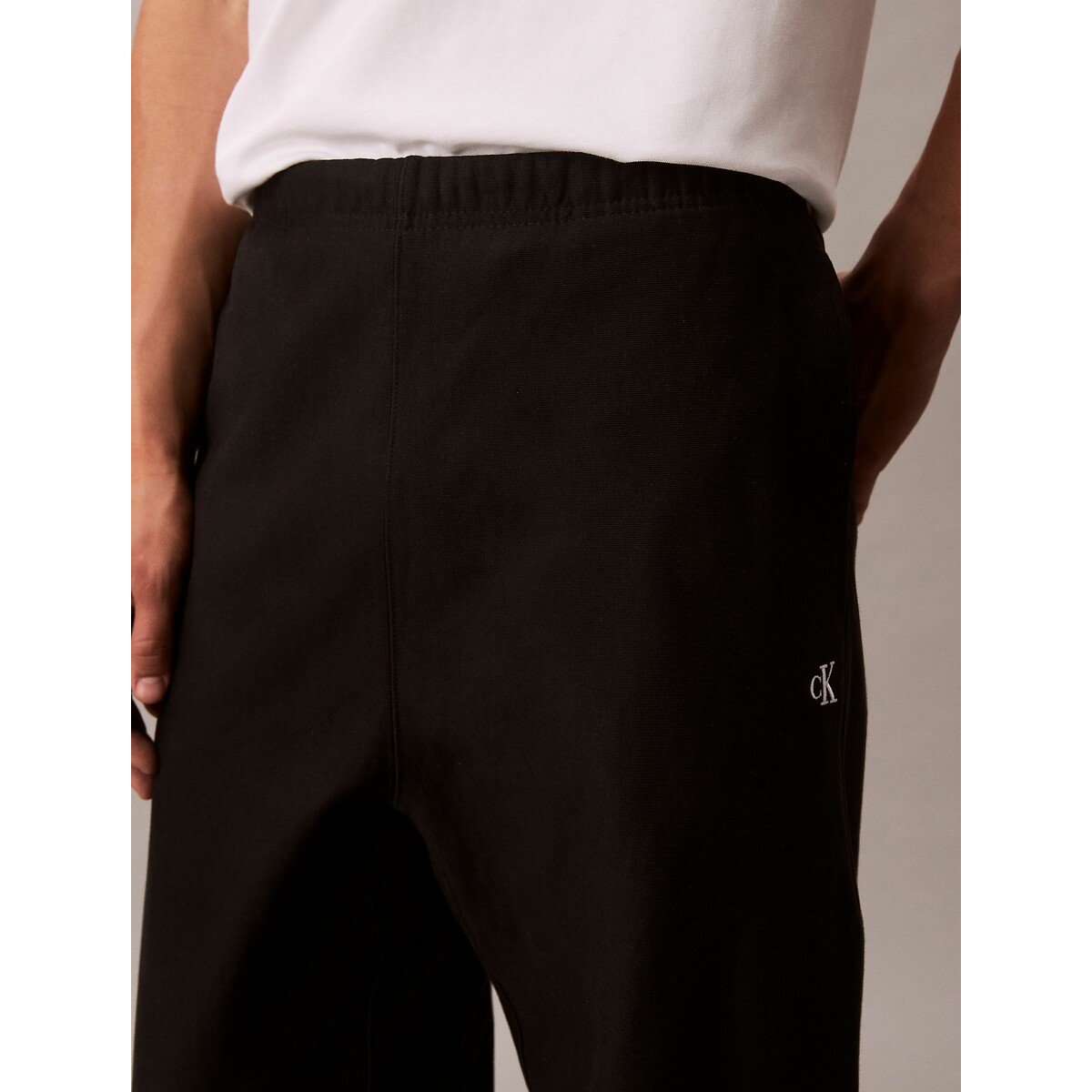 Pantaloni da jogging premium monogram nero , CALVIN KLEIN JEANS