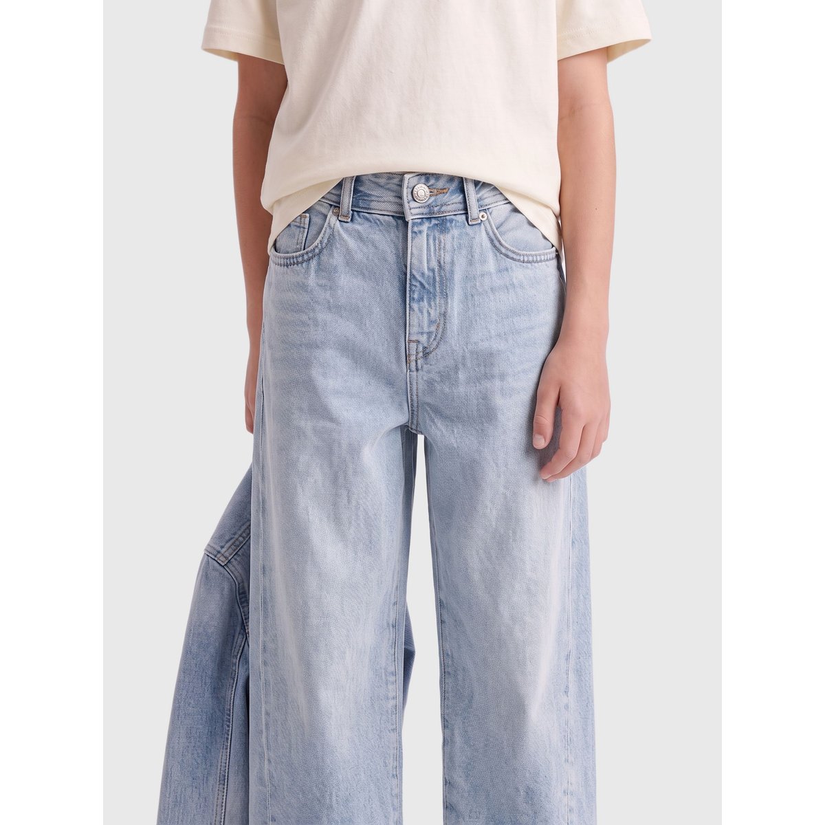 Jean À Coupe Ample light blue denim, ONLY & SONS JUNIOR