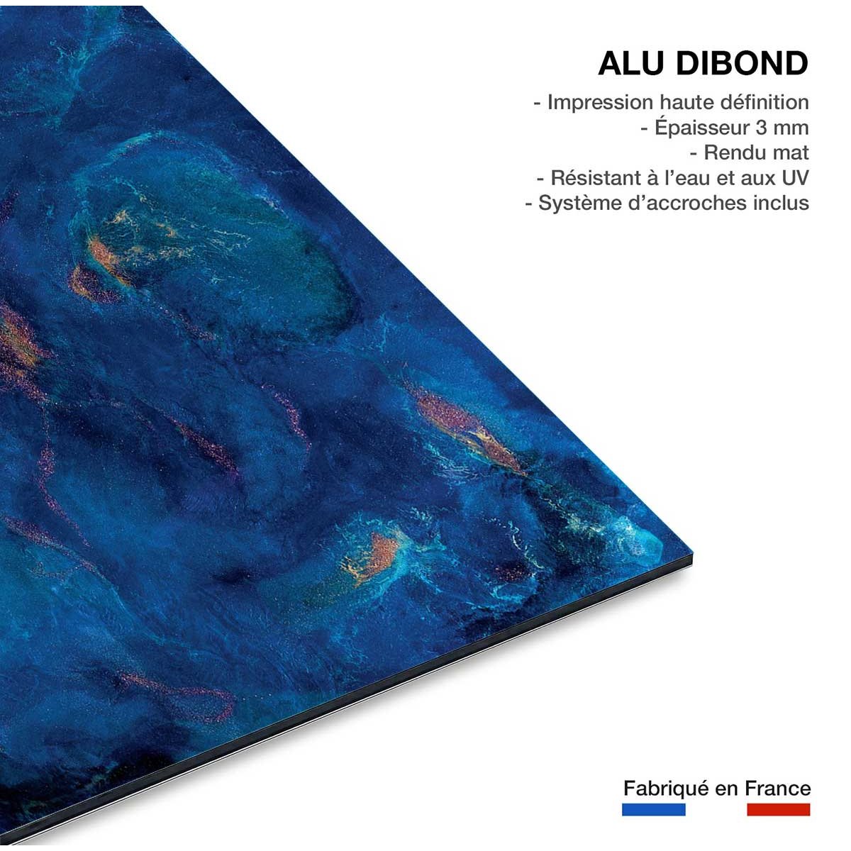 Tableau déluge tableau alu dibond, HEXOA