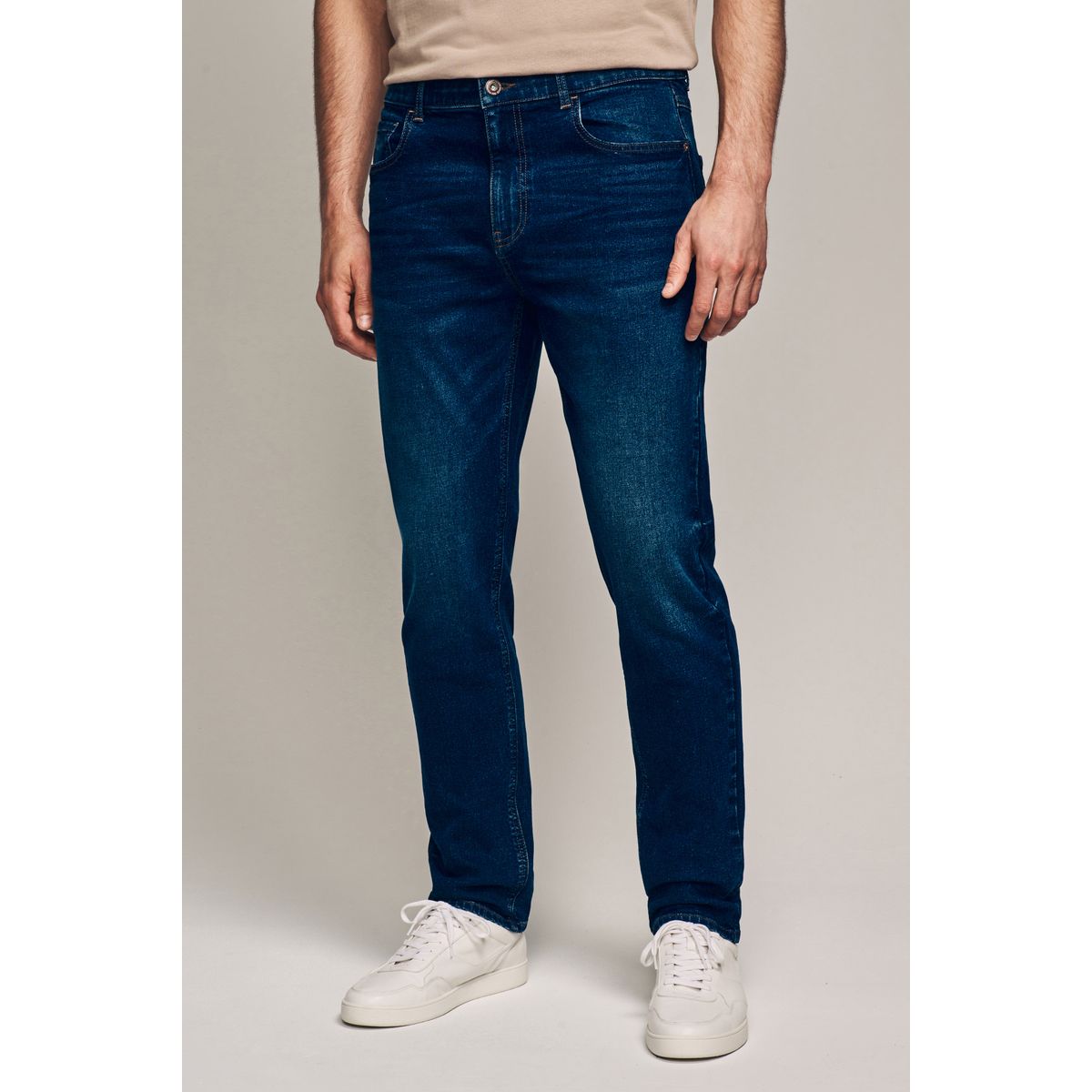 Jean stretch essentiel bleu moyen, NEXT