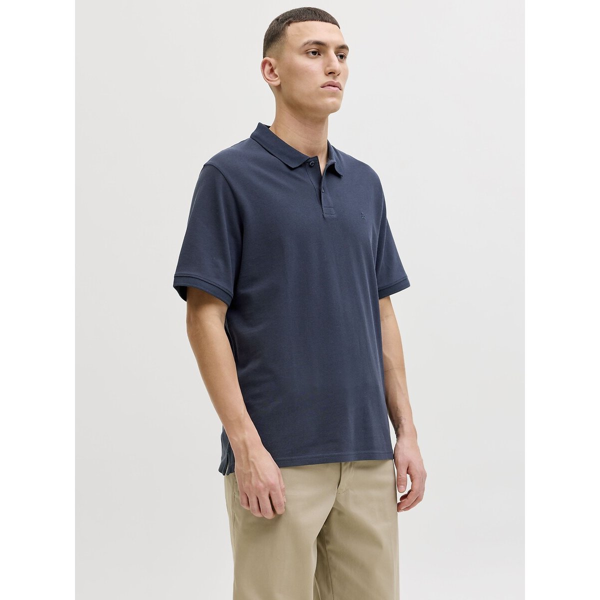 Pack of 3 Short Sleeve Polo Shirts white+navy+black, JACK & JONES