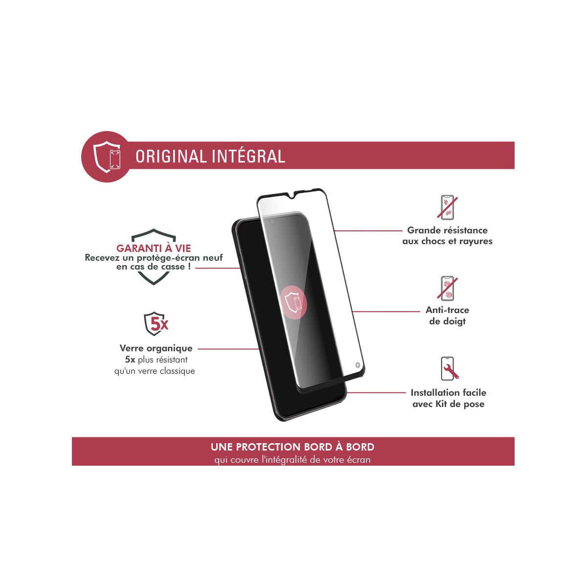 Protège écran Samsung A14 4G/5G transparent, FORCE GLASS