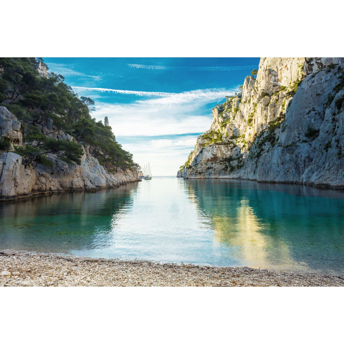 Tableau Mural Calanque Cassis MER tableau en verre synthétique, CEANOTHE