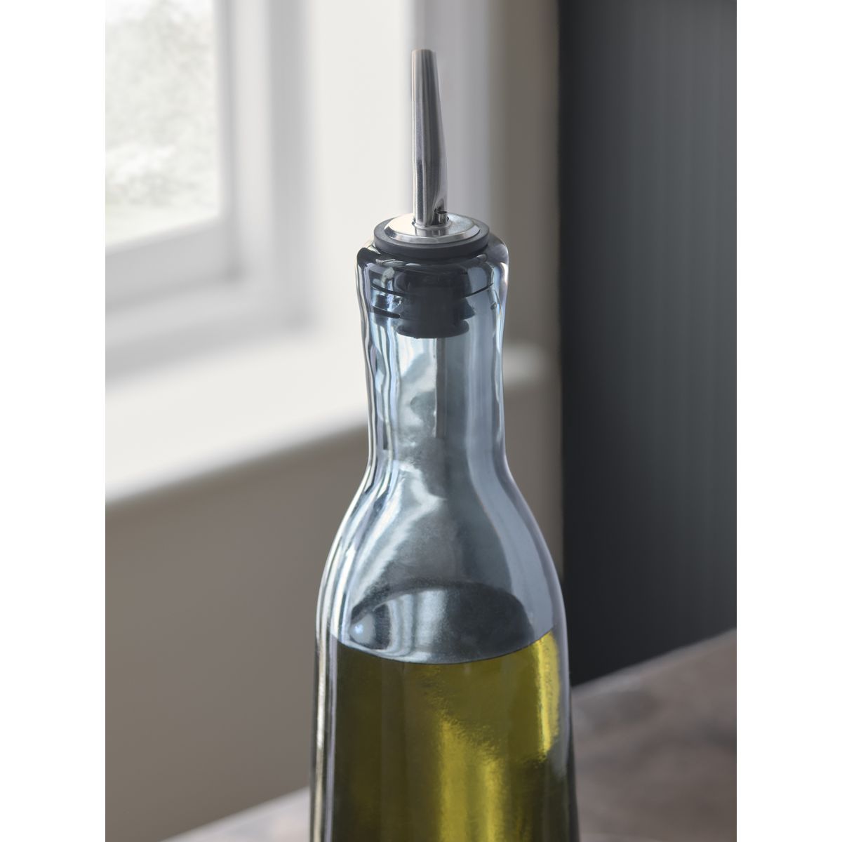 Bouteille en verre pour huile n. premium gris, NEXT