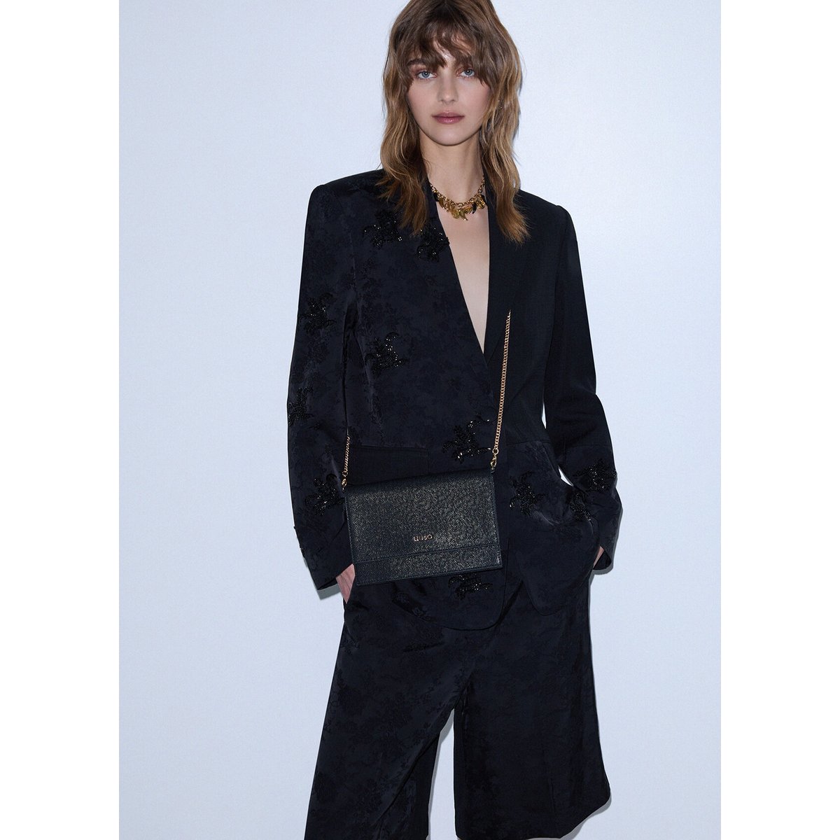 Mini sac bandoulière noir, LIU JO