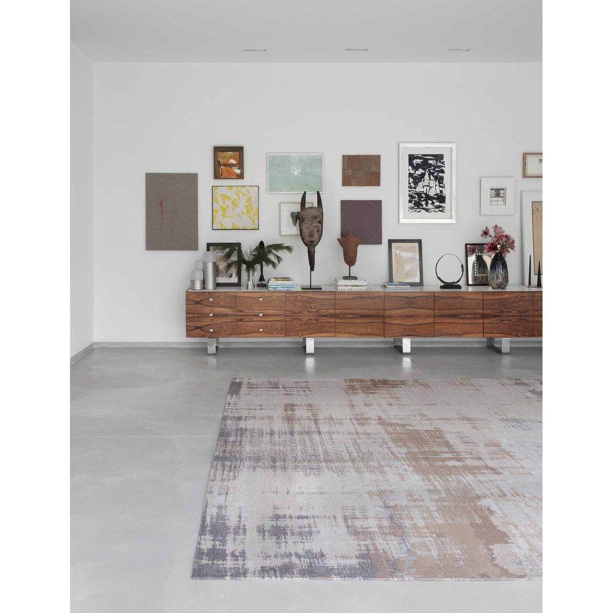 Tapis de salon et chambre tissé plat VENETIAN beige, NOVATREND