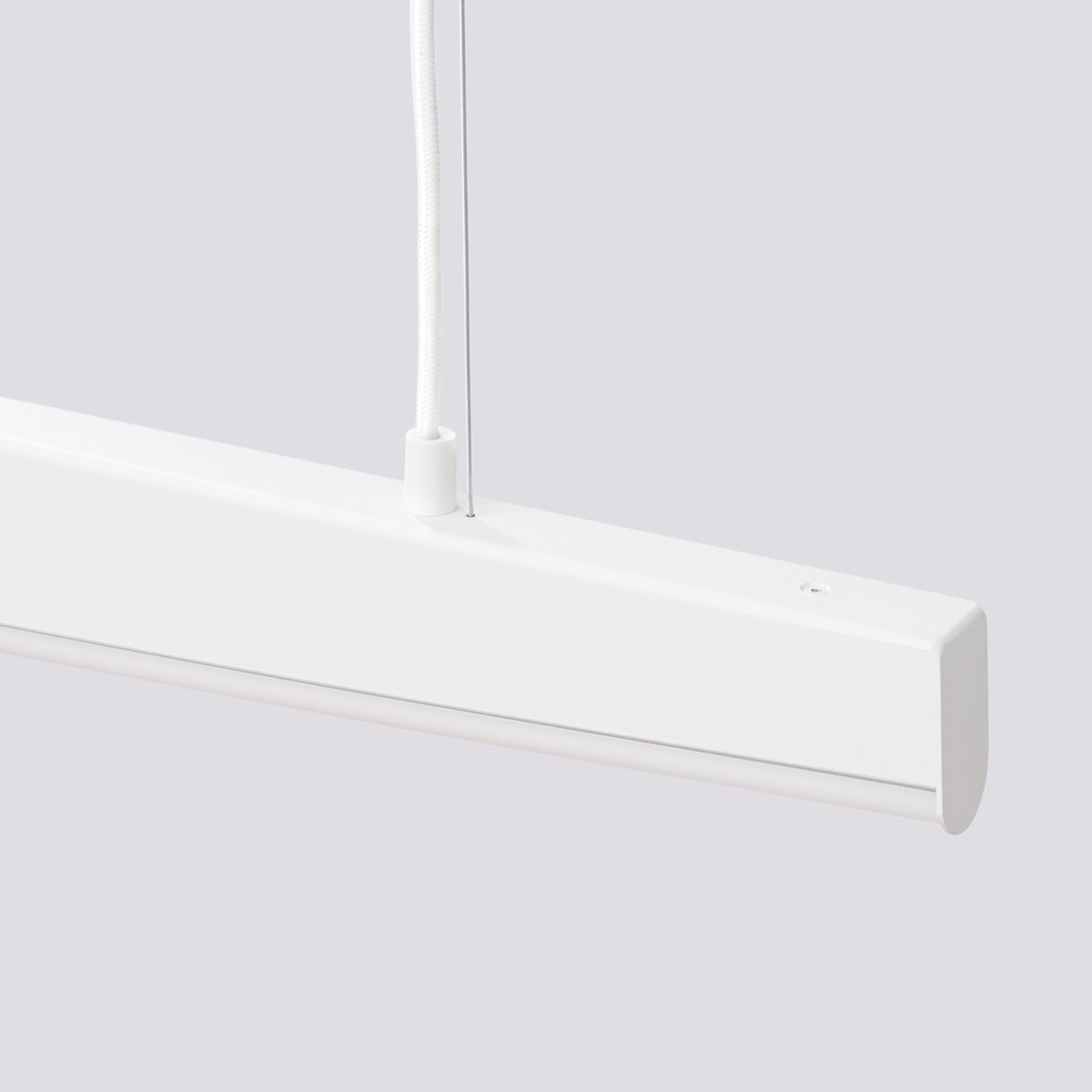 Suspension Acier Blanc LED 1 Jorun blanc, EDEN