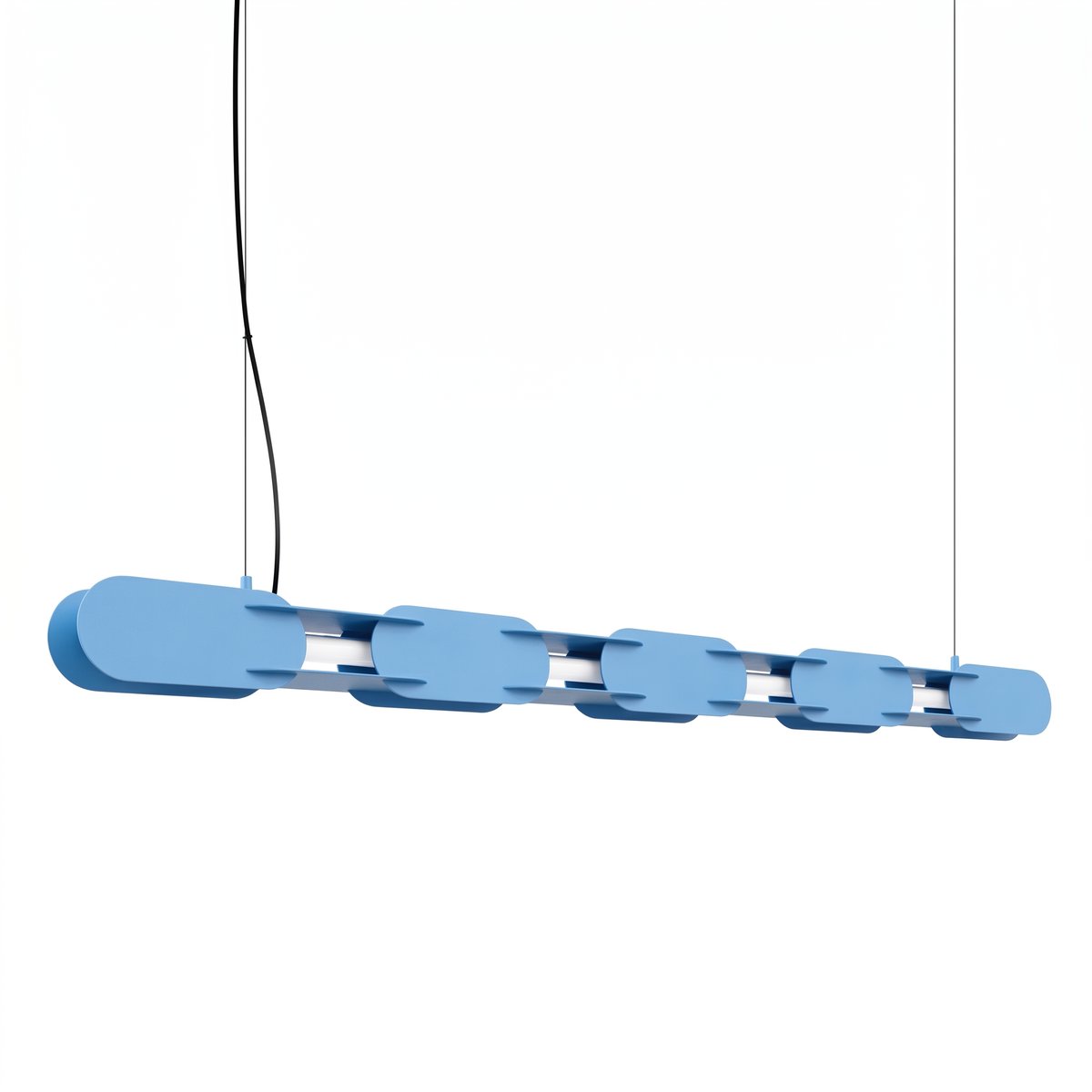 Suspension Acier Bleu LED 1 Chain bleu, EDEN