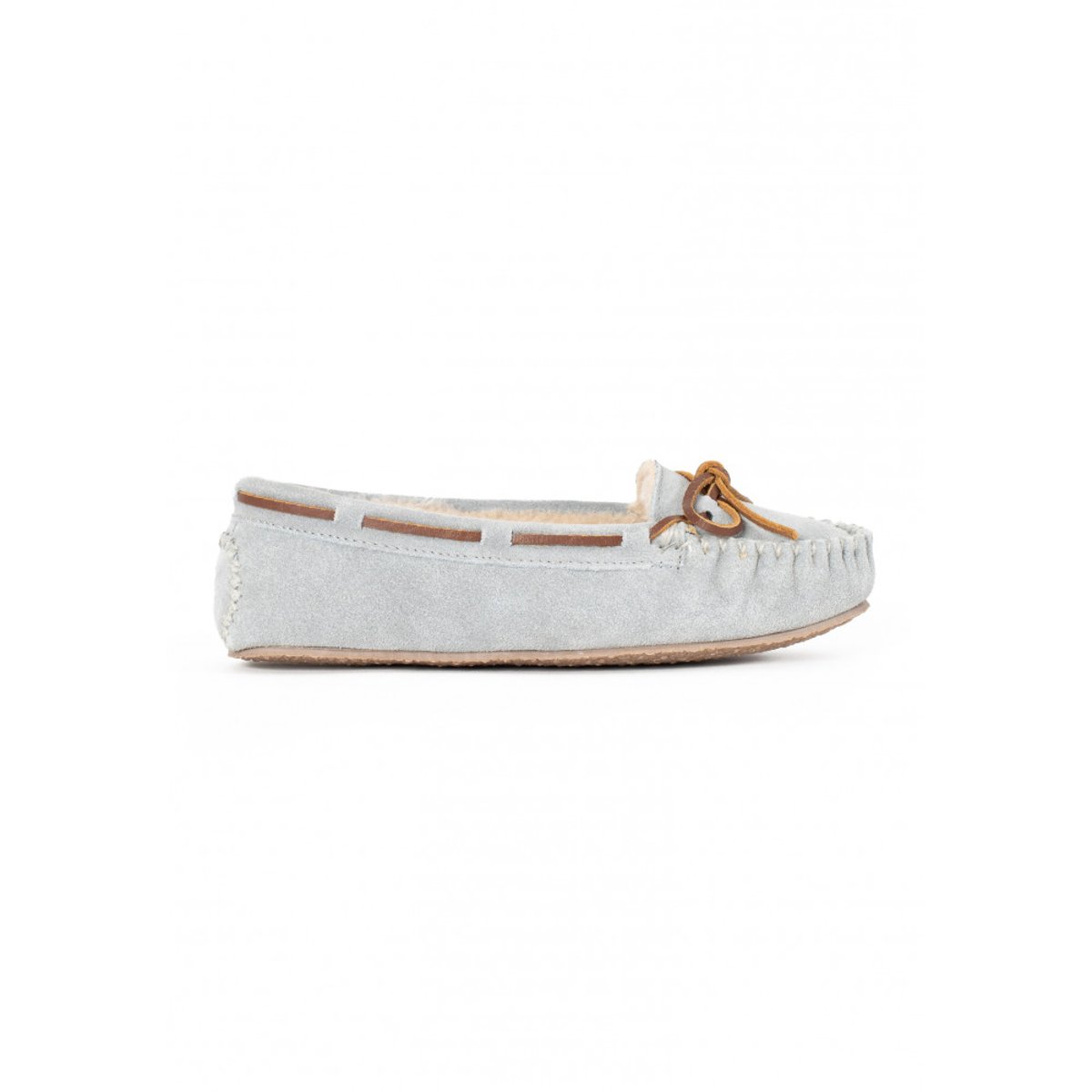 Mocassins en daim fourrés en laine CALLY imprimé floral, MINNETONKA