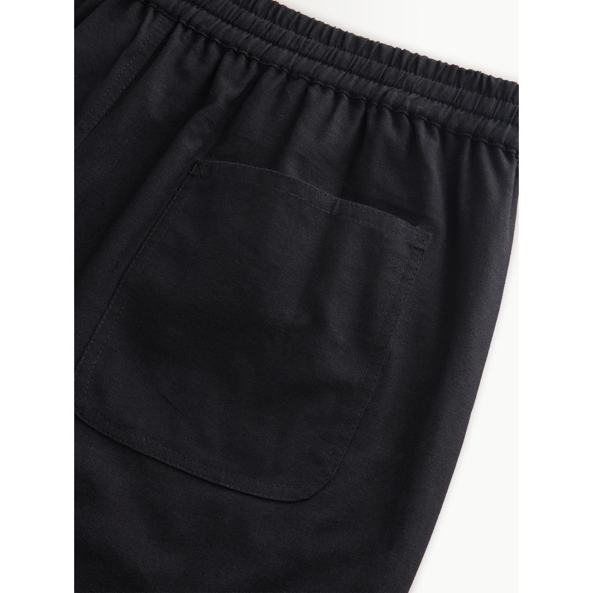 Short brodé à cordon de serrage la taille noir, NEXT