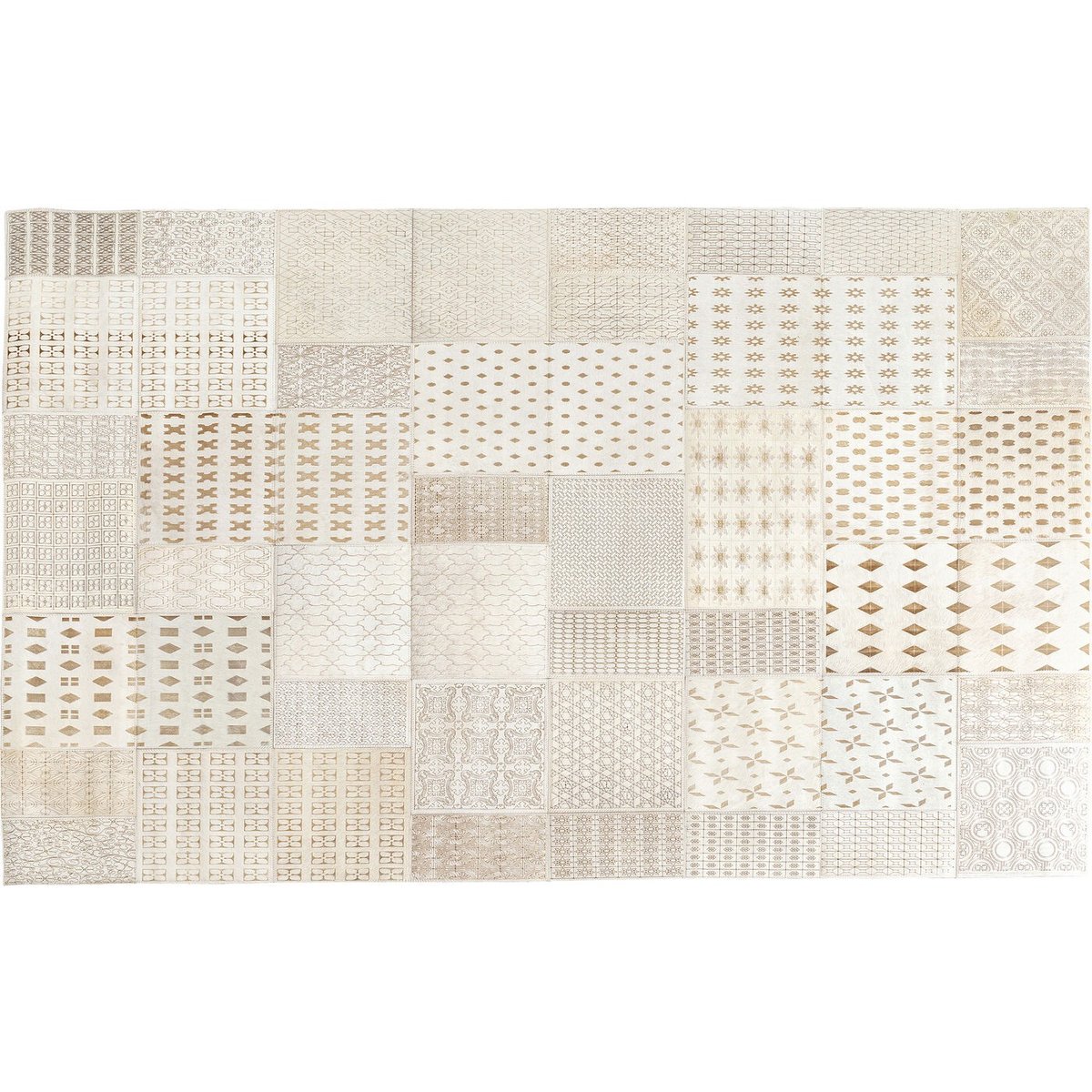 Tapis en cuir, SALA beige, KARE DESIGN